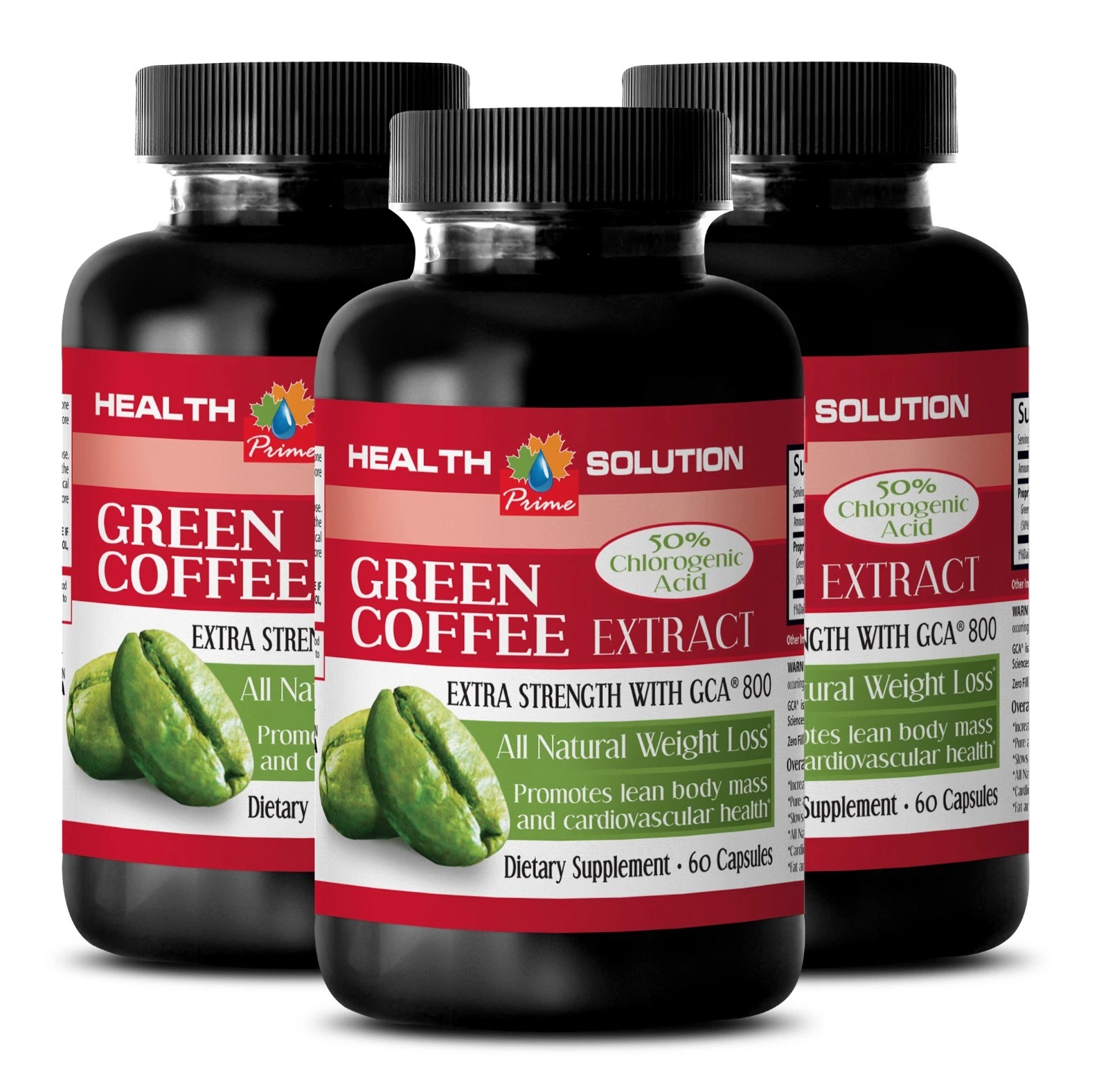All Natural Weight Loss Pill - Green Coffee GCA 800mg - Slimming Coffee 3B
