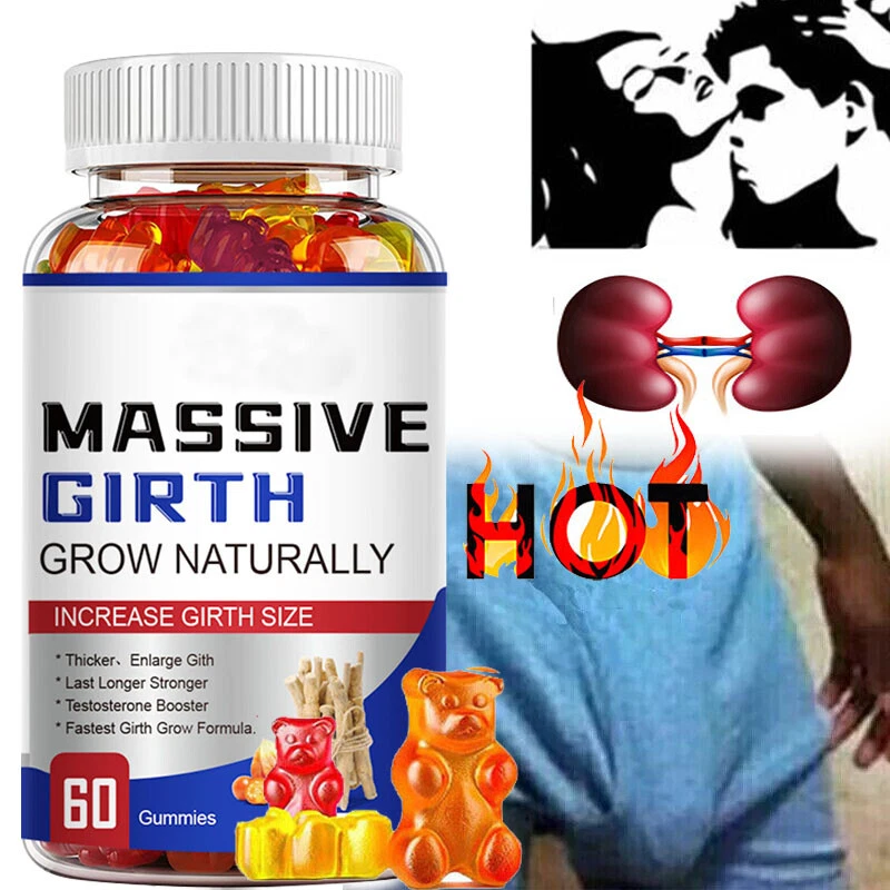 Male Enhancement Gummies Booster & Thicker Last Longer Stronger Bigger 60 Gummy