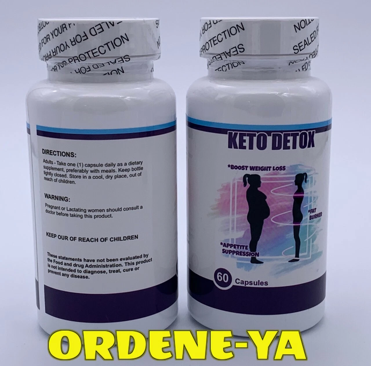 Keto Detox Diet 60 CAPS Weight Loss Fat Fast Burner Appetite