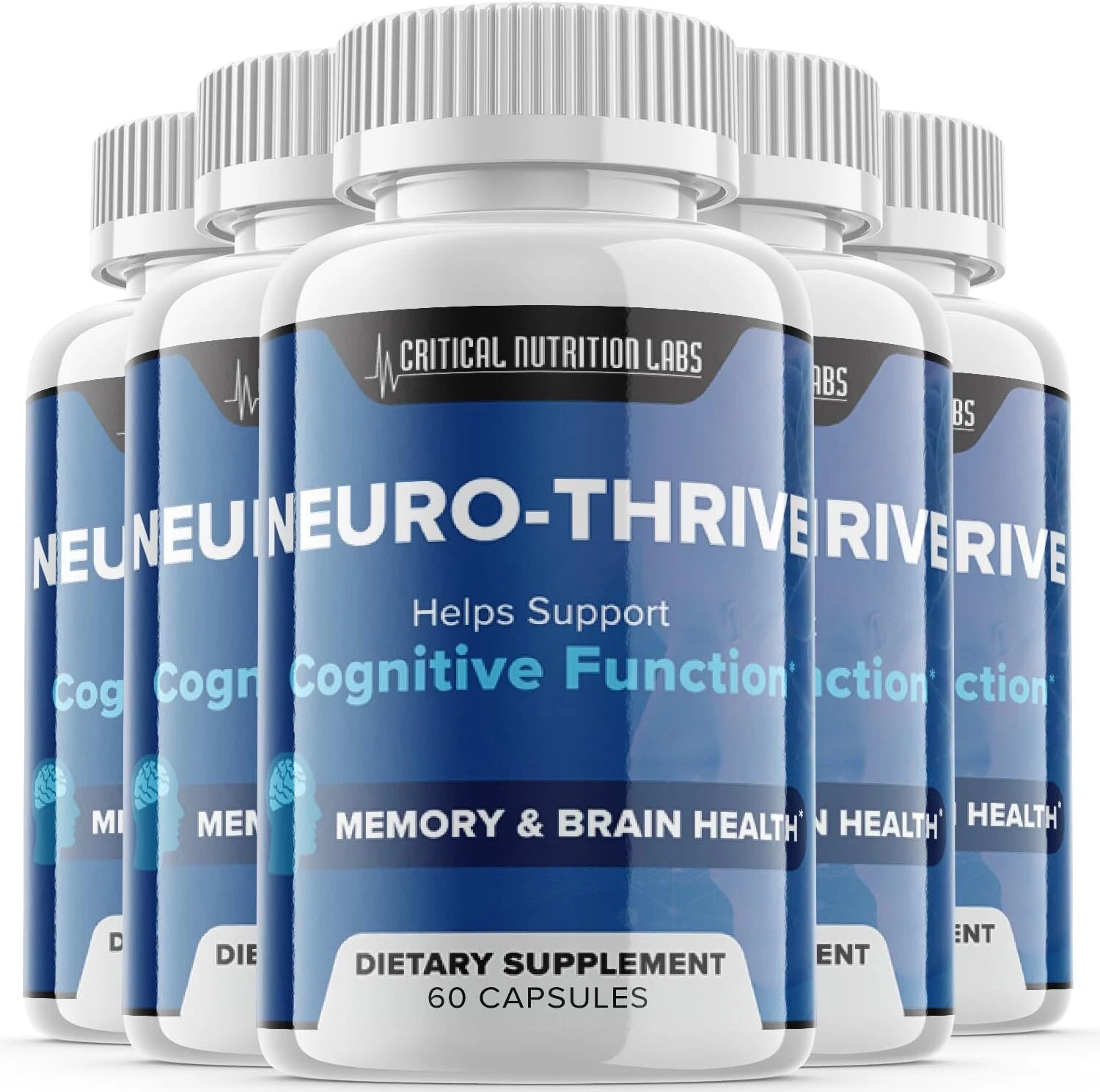 Neuro-Thrive Pills - Neuro-Thrive Nootropic Supplement For Brain Health - 5 Pack