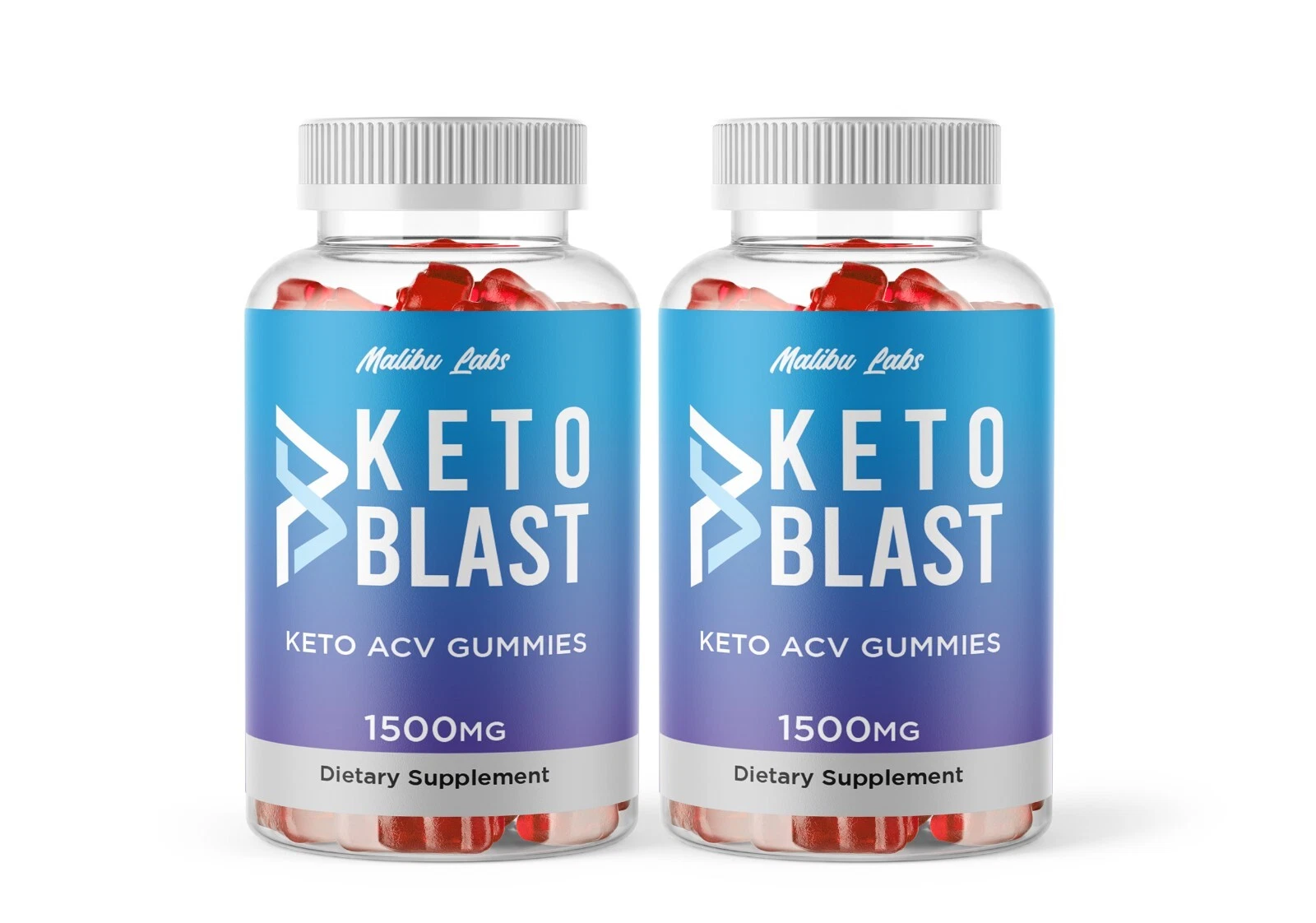 Keto Blast Gummies 1500MG Once a Day Advanced Formula ACV Ketosis (2 Pack)