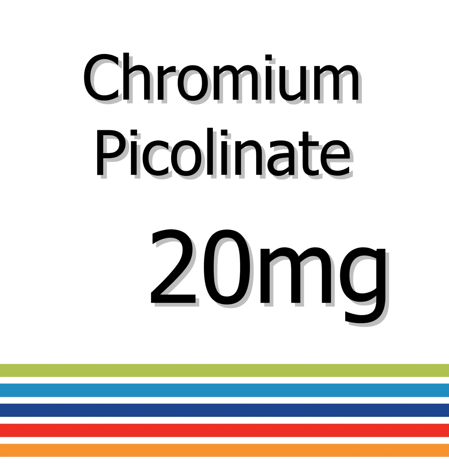 Chromium Picolinate 20mg x 30 Tablets - Improved Mood