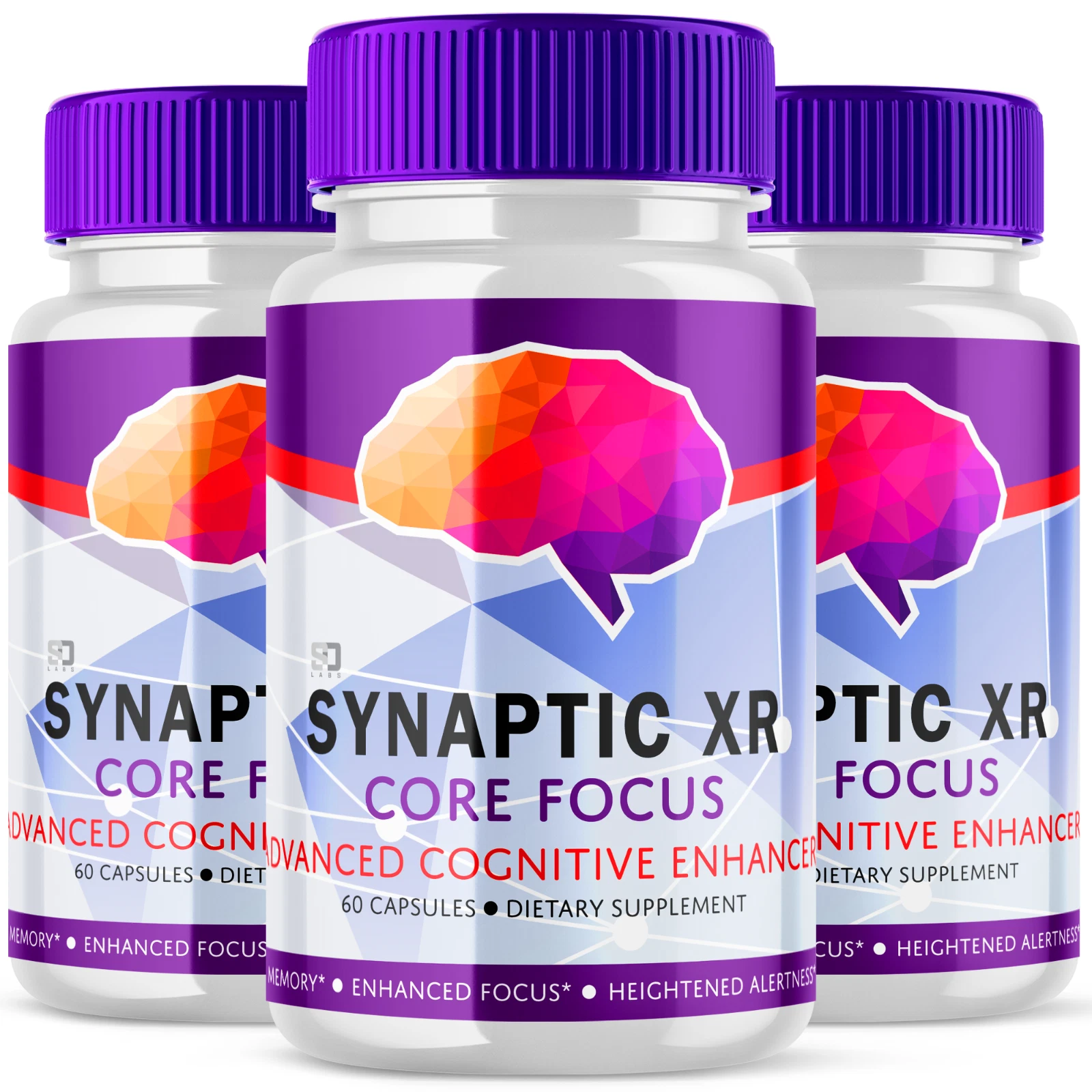 Synaptic XR Pills - Enhances mental clarity and concentration (3 Pack)