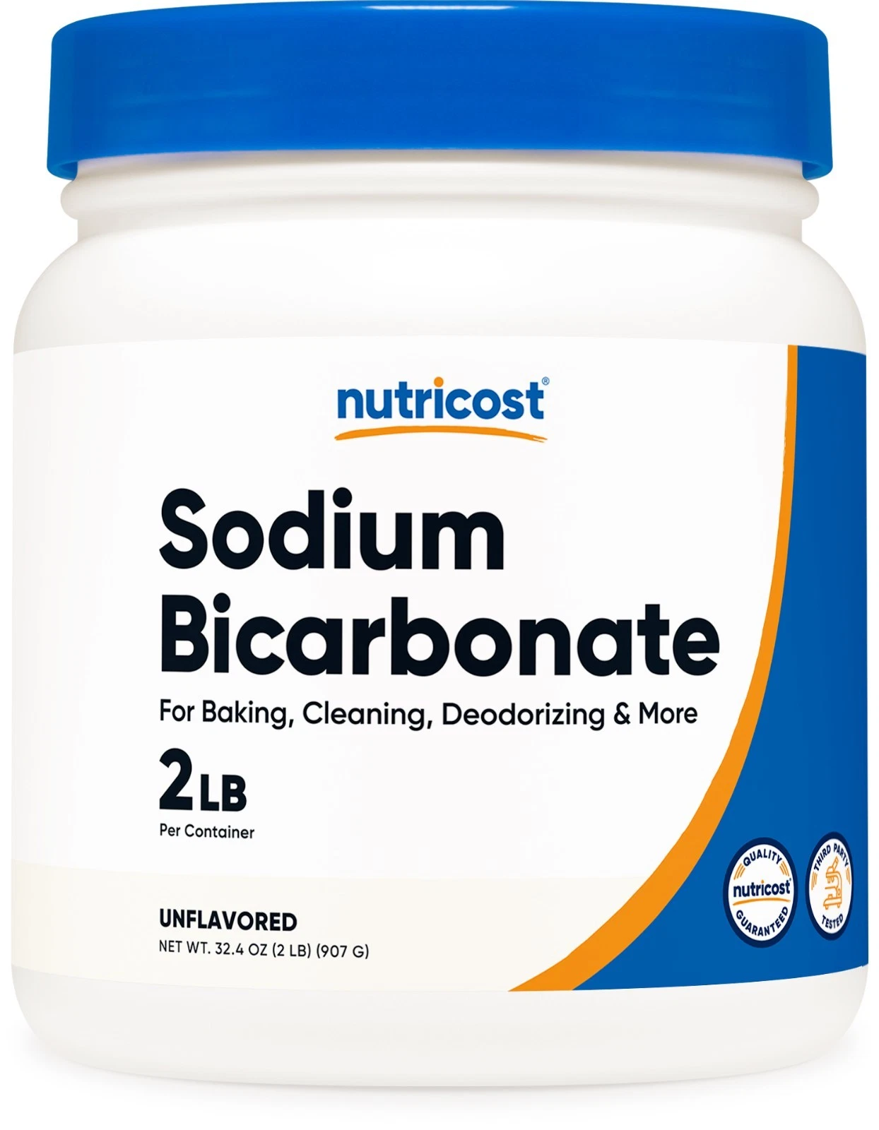 Nutricost Sodium Bicarbonate (2 LB) - 600mg Per Serving, Non-GMO, Gluten Free