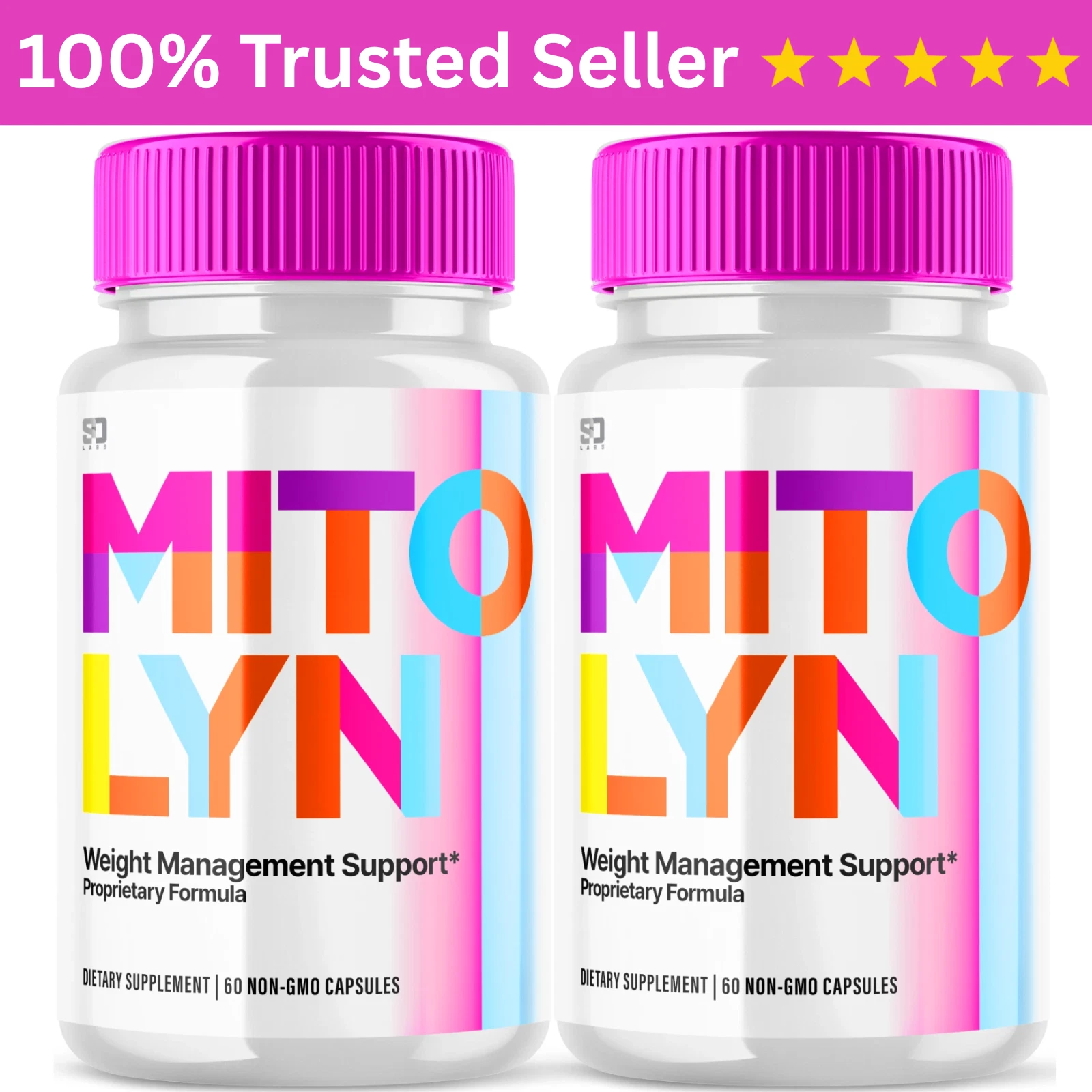 (2 Pack) Mitolyn Advanced Weight Loss Support Mito Lyn Maximum Strength 120ct.