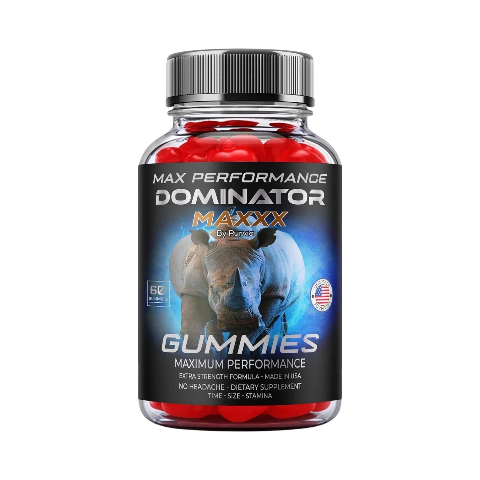 Dominator Maxxx Gummies, Dominator Max Performance Gummies - 60 Gummies
