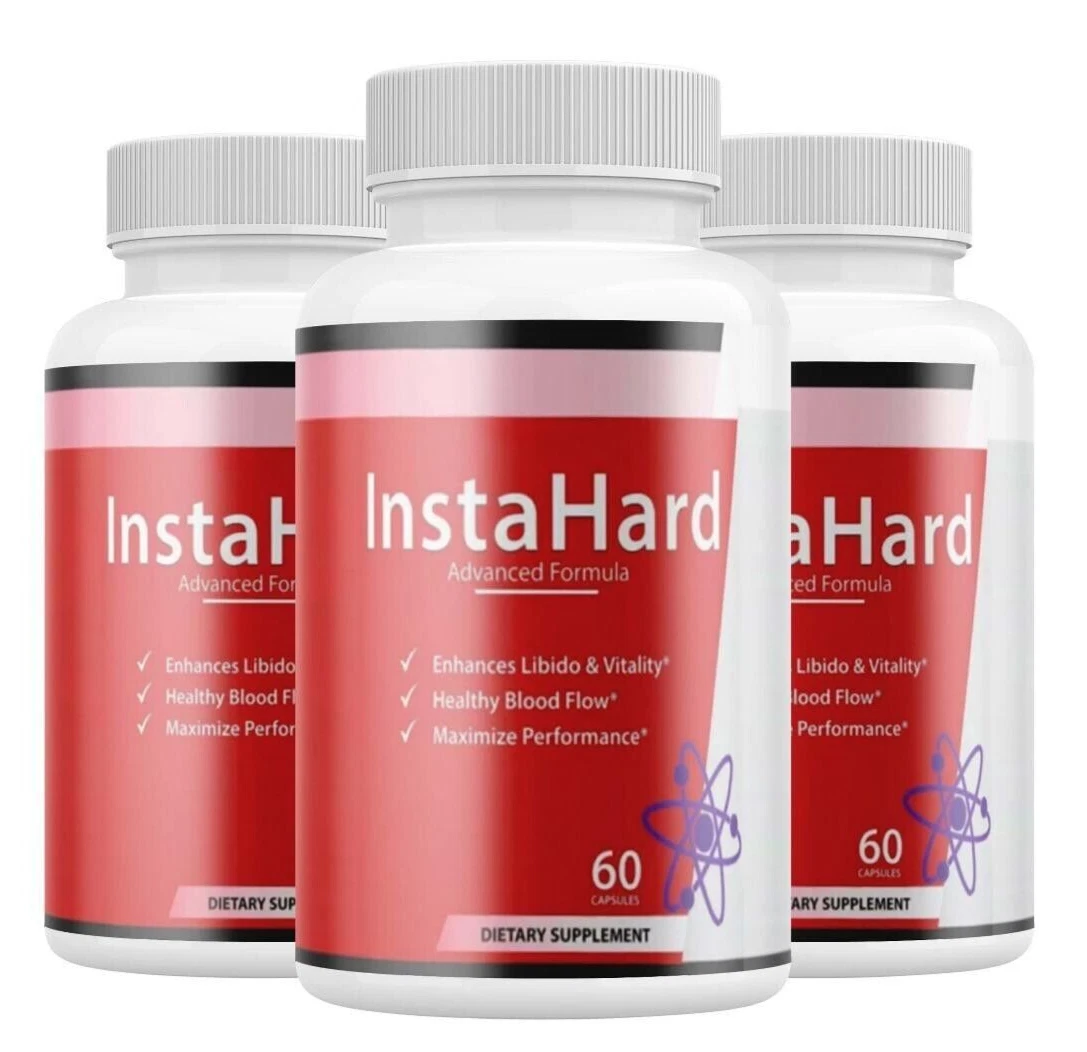 Instahard for Men Pills Insta Hard Formula Supplement (3 Pack)