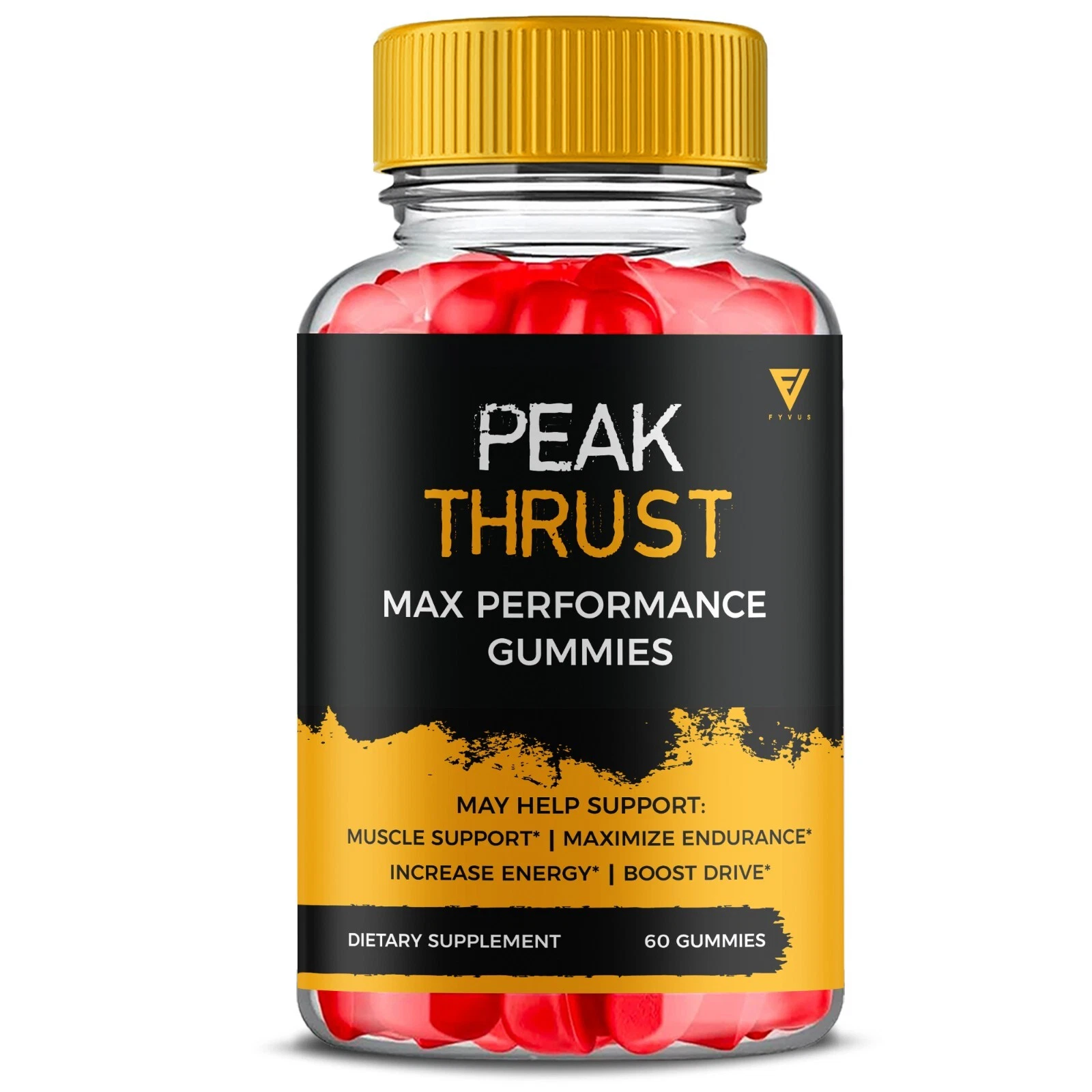 Peak Thrust Gummies PeakThrust Performance Supplement (60 Gummies)