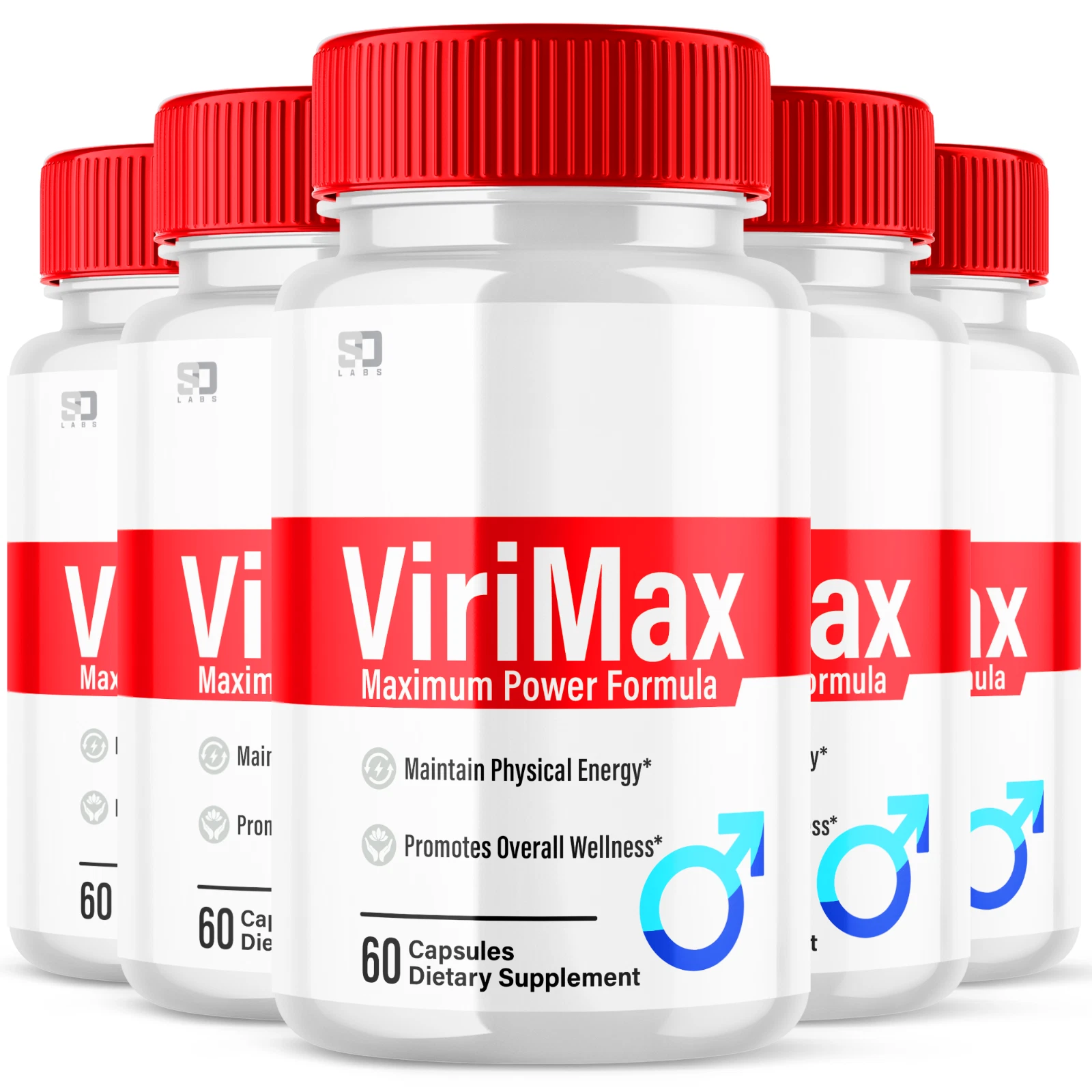 (5 Pack) ViriMax Male Enhancement Pills - Maximize Energy, Vitality & Stamina