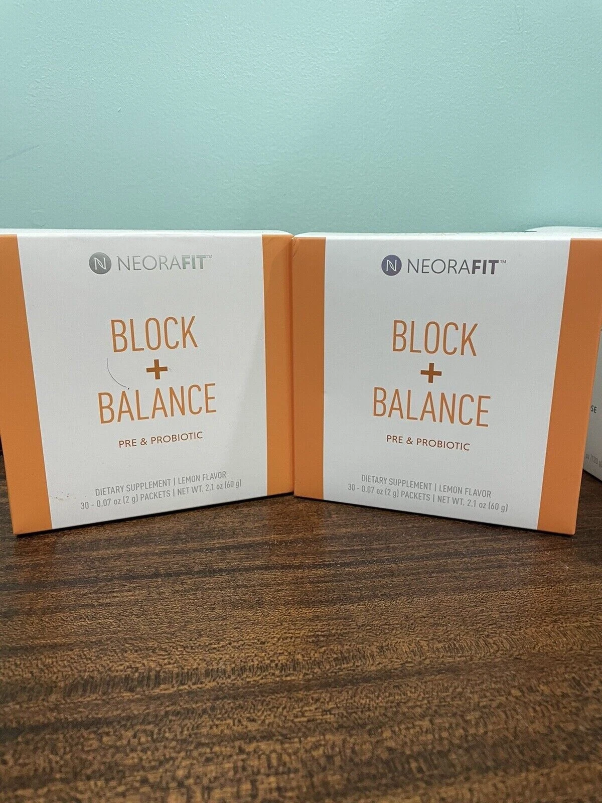 30ct Neora Fit Lemon Block + Balance Pre & Probiotic weight immune EXP 12/2025