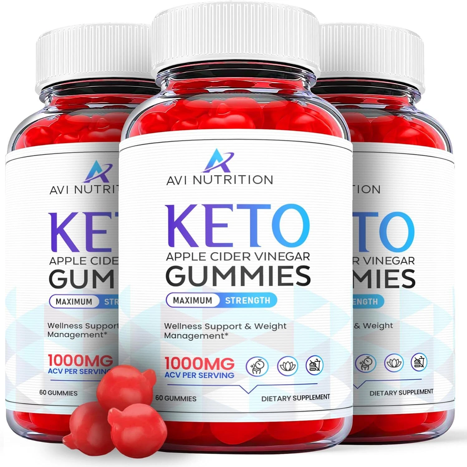 AVI Nutrition Keto Gummies - AVI Nutrition ACV Gummys Weight Loss OFFICIAL-3Pack