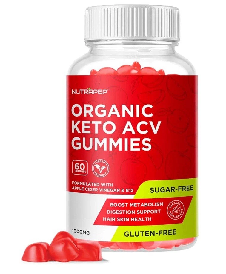 Nutrapep Keto ACV Gummies Extreme Weight Loss - Organic 60 Gummies