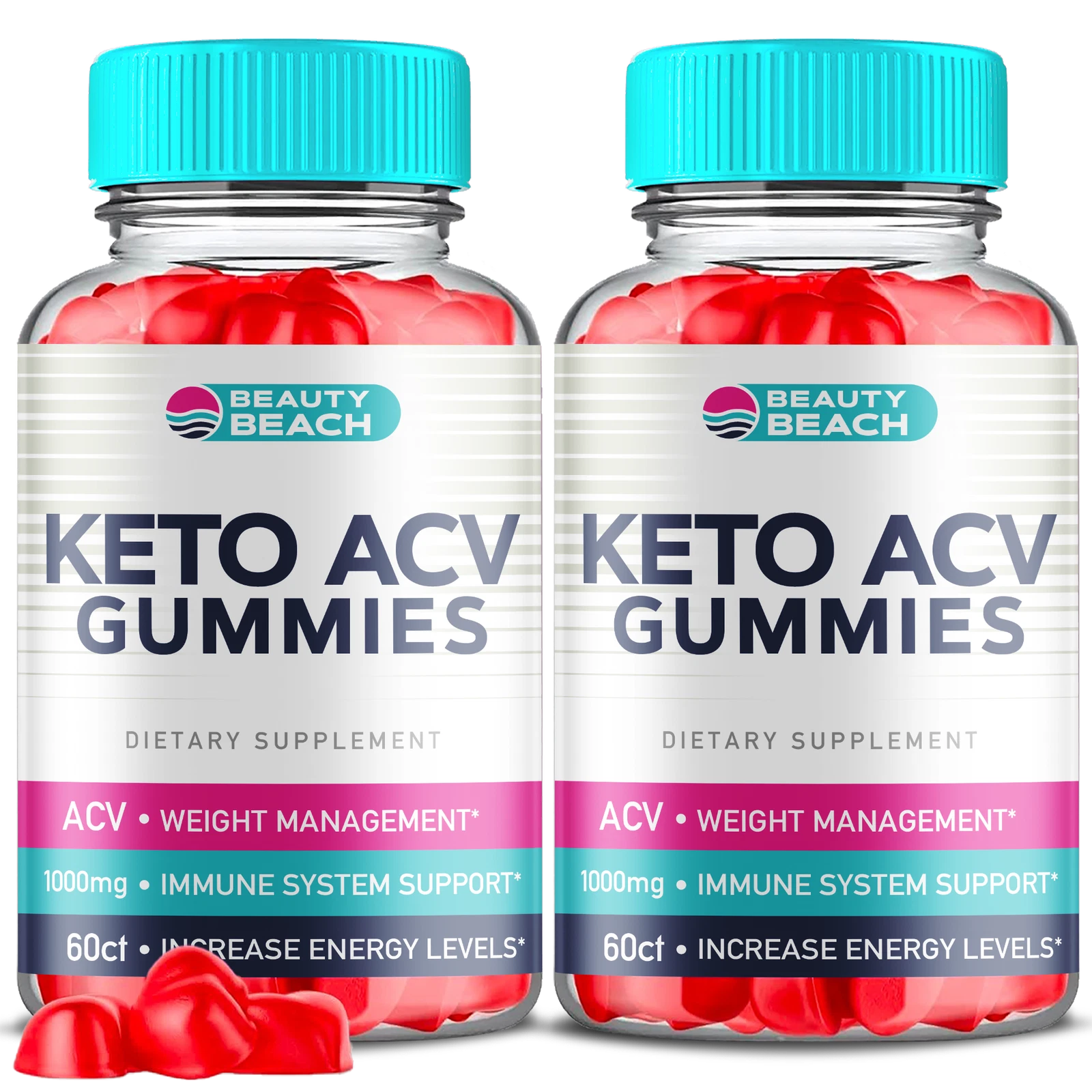 Beauty Beach Keto Gummies - Beauty Beach ACV Gummys Weight Loss OFFICIAL- 2 Pack