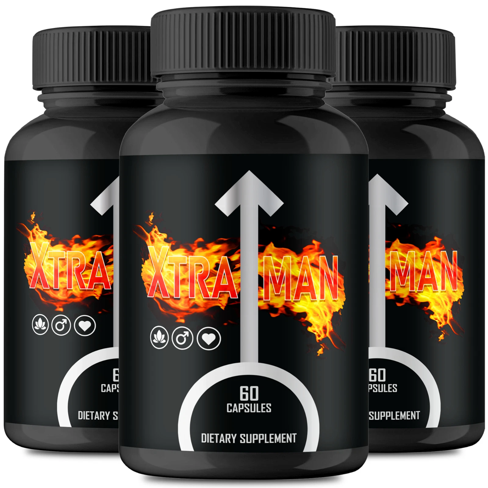(3 Pack) Xtra Man Capsules, XtraMan Advanced Male Support Pills