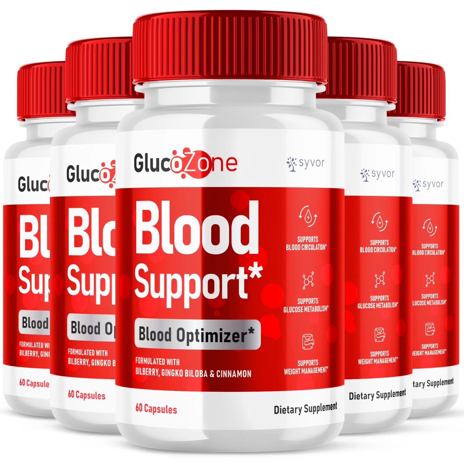 GlucoZone Blood Optimizer, Gluco Zone Glycogen Formula Supplement 300 Capsules