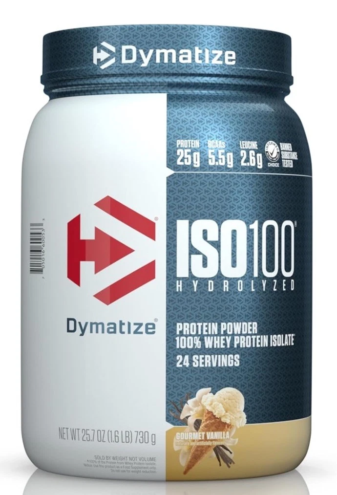 ISO100® Hydrolyzed, 100% Whey Protein Isolate, Gourmet Vanilla, 1.6 lb (730 g)