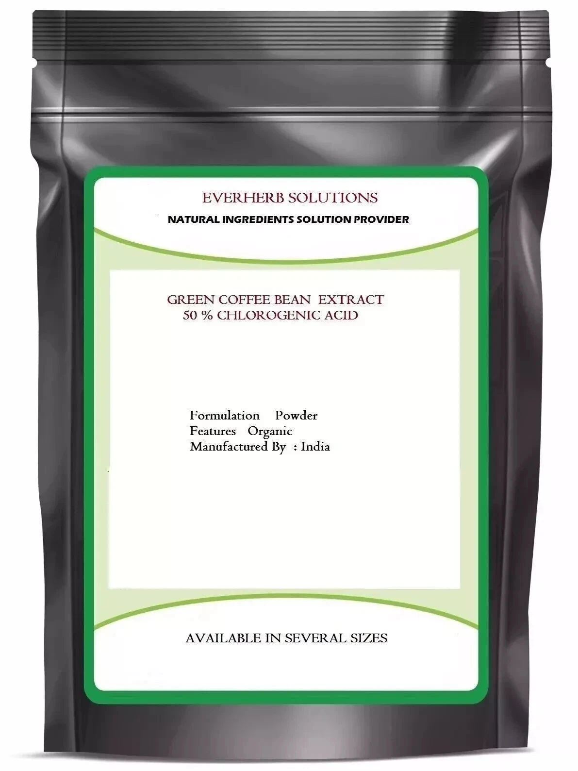 Green Coffee Bean Extract Powder ( 50% Chlorogenic Acid ) Pure & Best Quality