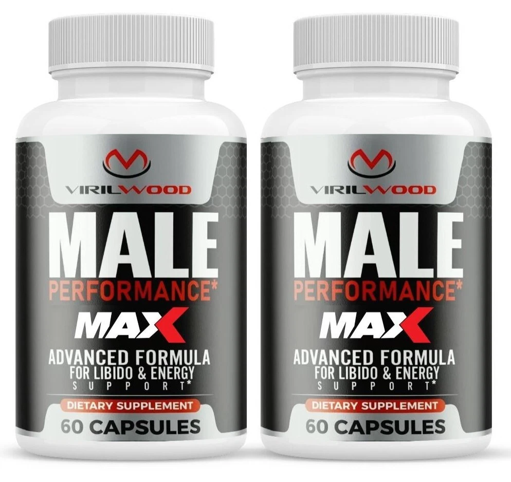 (2 Pack) VirilWood Max Performance Pills for Men, Viril Wood Male Support