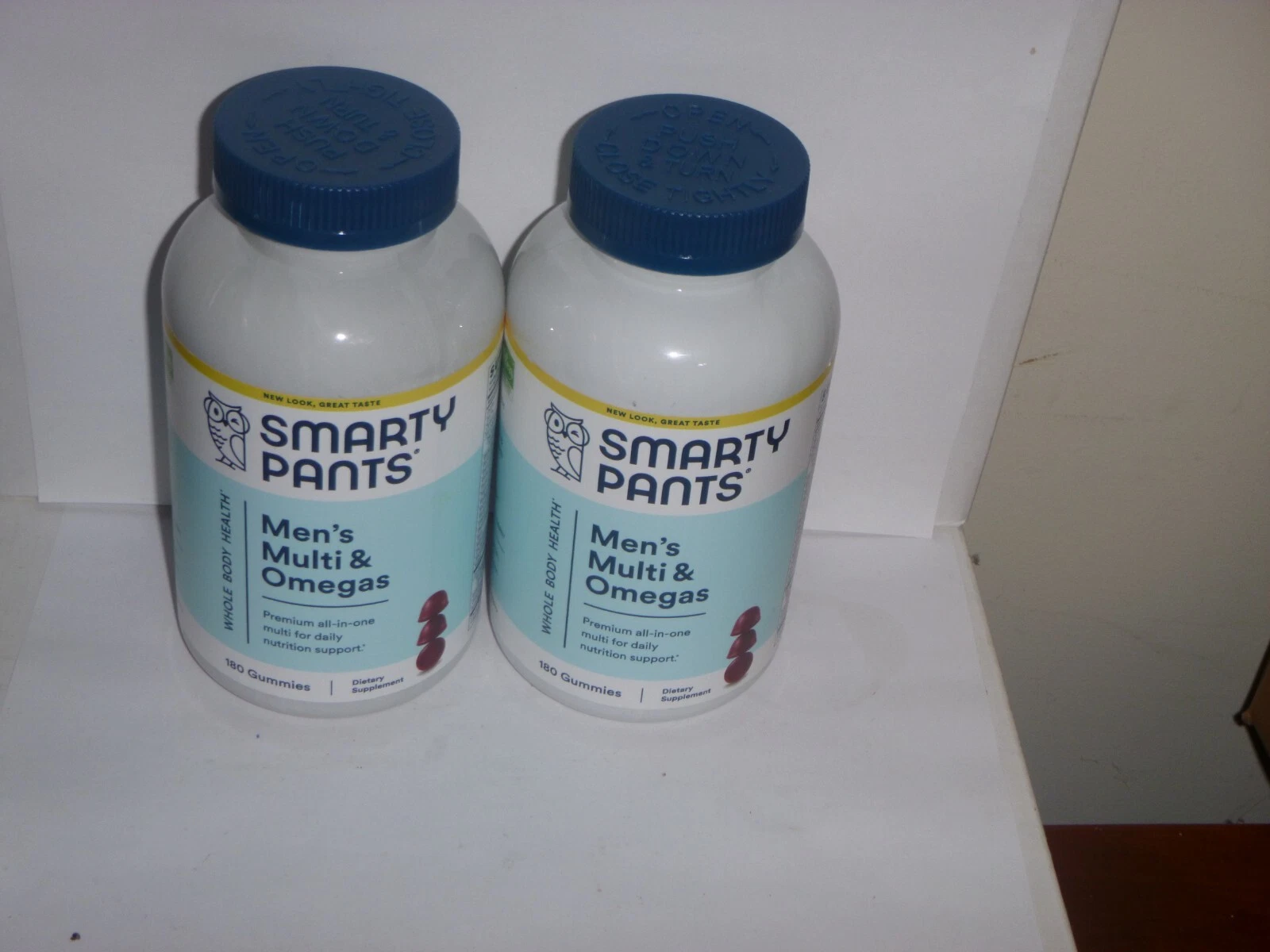 (2 pack) Smarty Pants Mens Multivitamin Plus Omegas - Organic -180ct each -5/26
