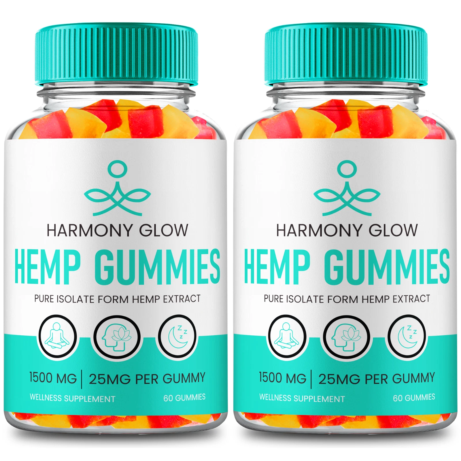 (2 Pack) Harmony Glow Gummies - For Overall Health and Wellness Support Gummy