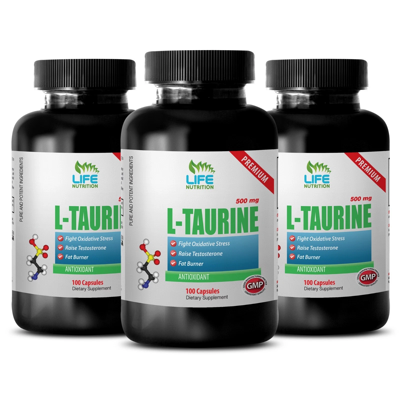 powerful antioxidant - PREMIUM L-TAURINE 500mg (3B) - joint support pills