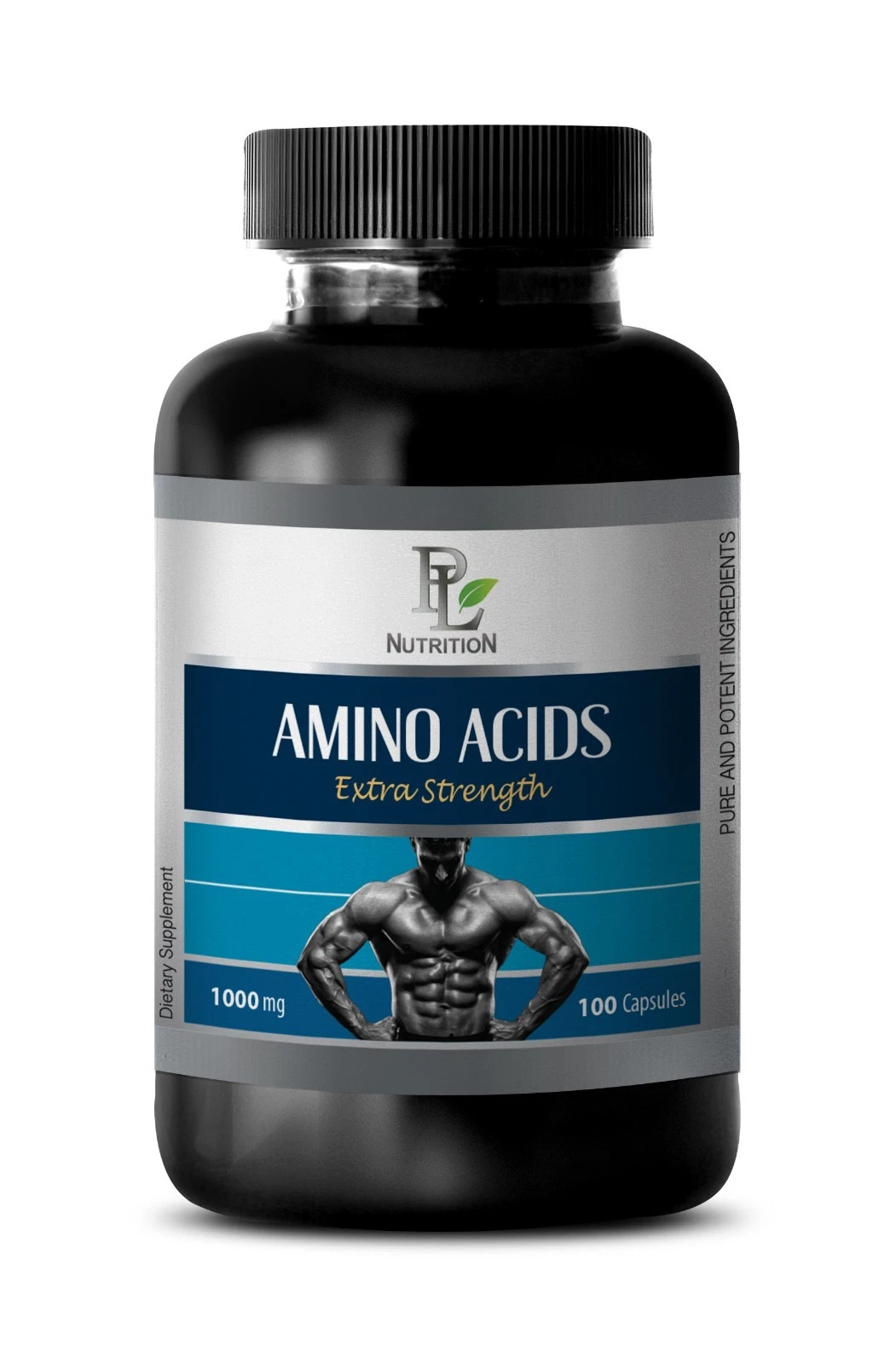 muscle building vitamins - AMINO ACIDS 1000mg - pre workout energy 1 Bottle