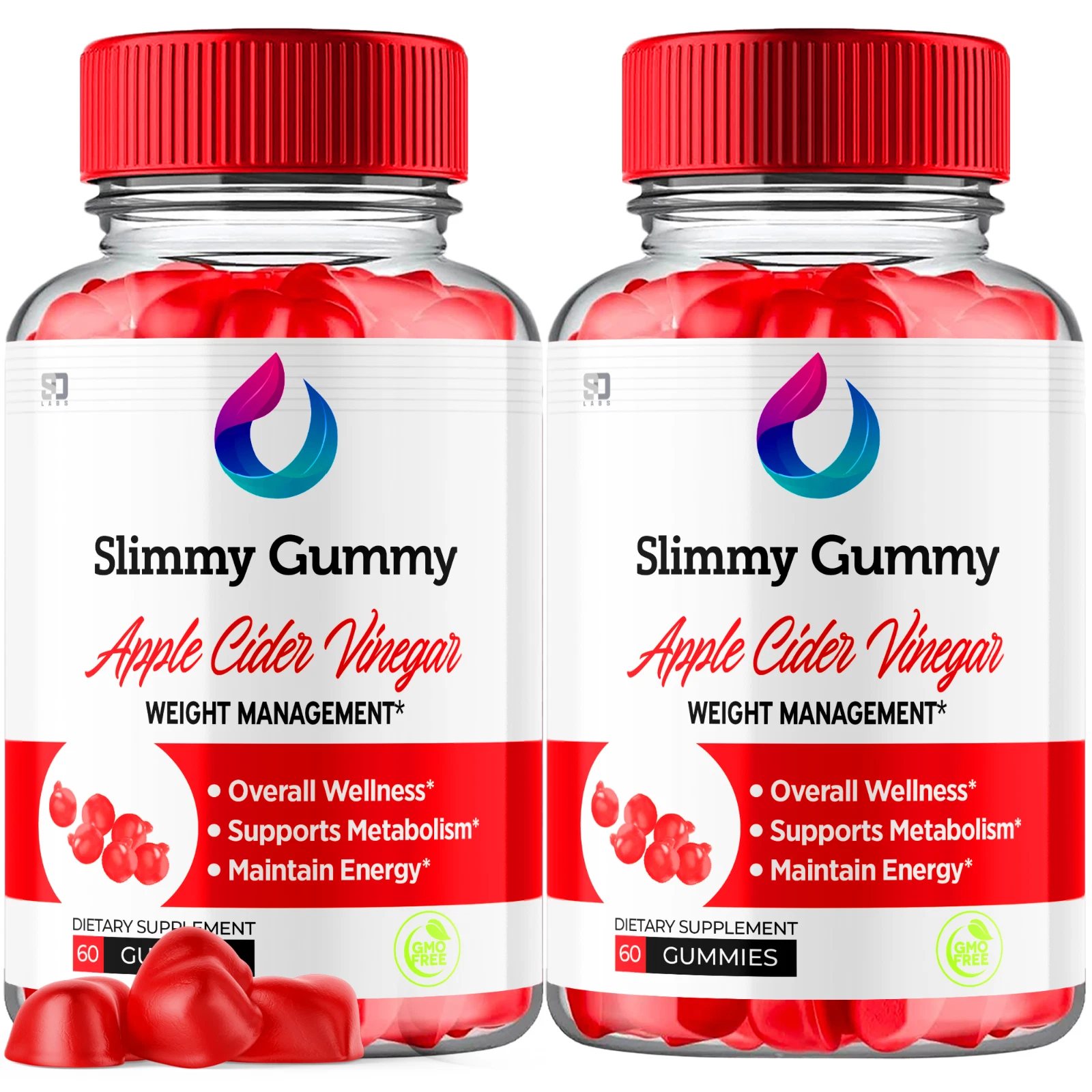 (2 Pack) Slimmy Gummy Keto ACV Gummies - For Weight Management & Healthy Body