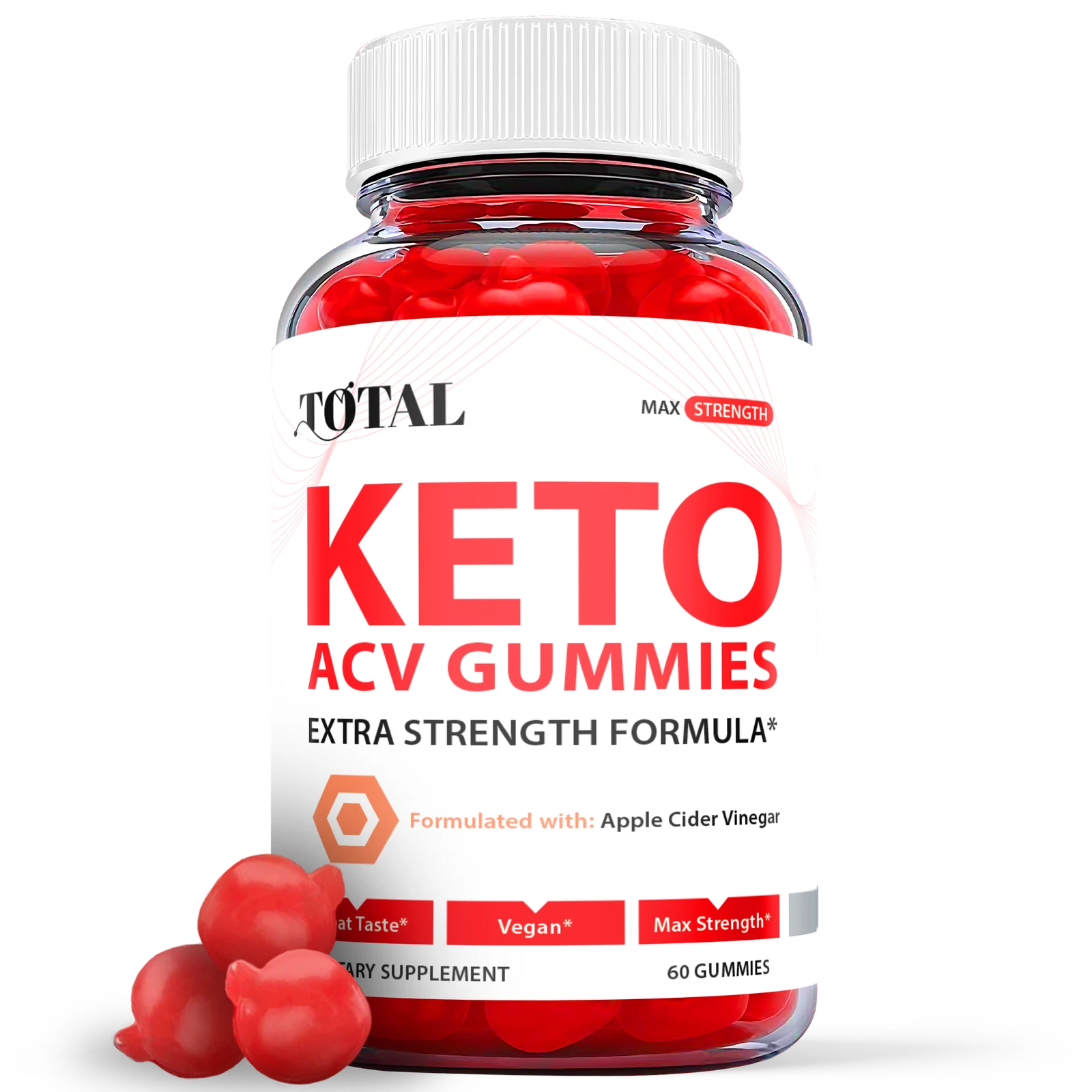 Total Keto Gummies - Total Keto ACV Gummys For Weight Loss OFFICIAL - 1 Pack