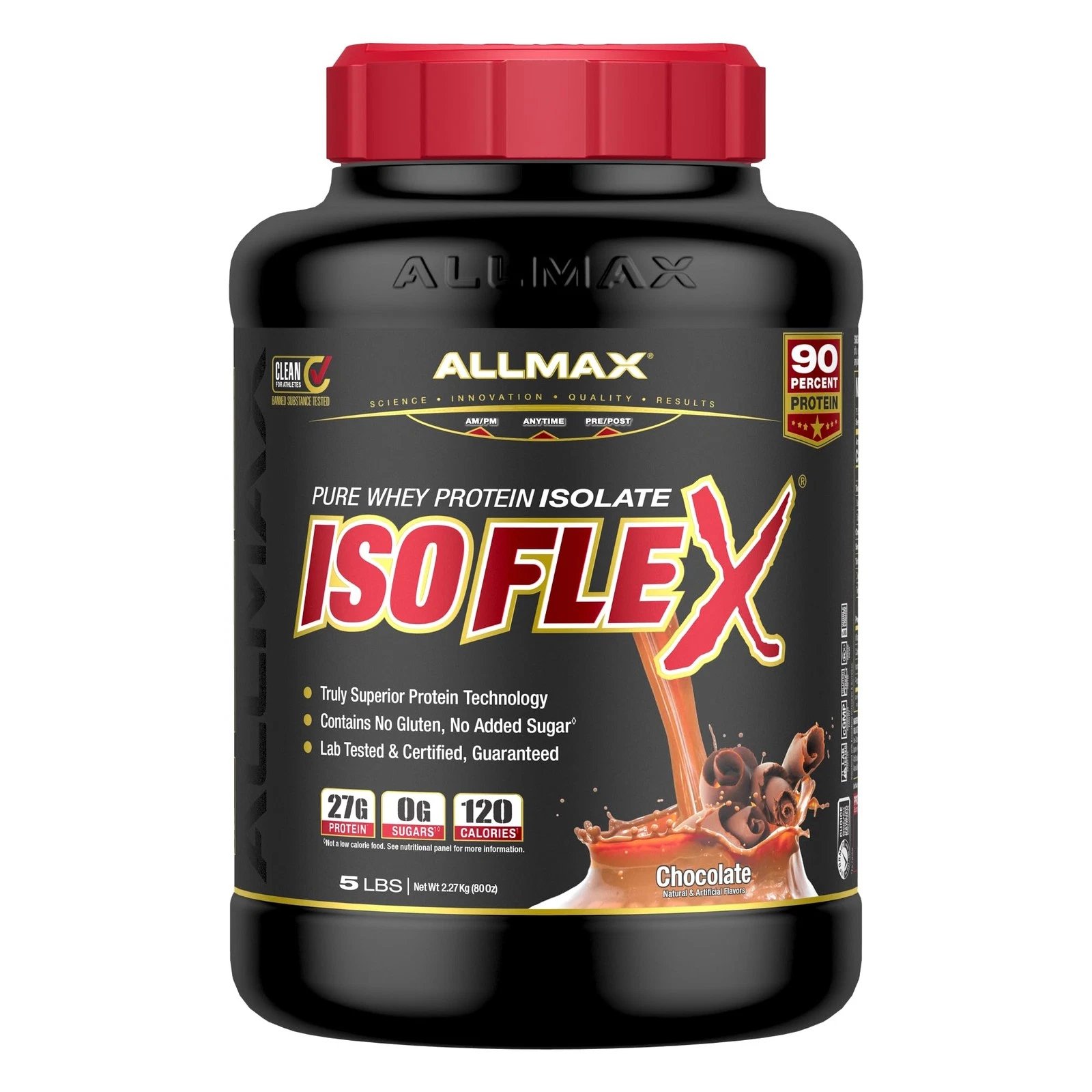 ALLMAX Nutrition - ISOFLEX Whey Protein Powder Whey Protein Isolate 27g Prote...