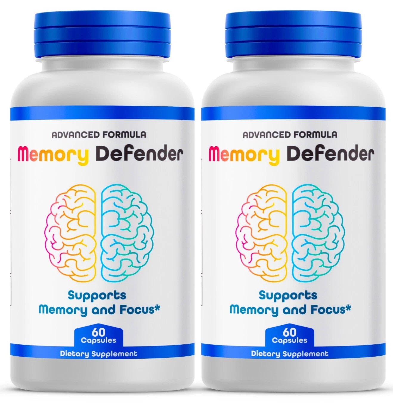 Memory Defender Advanced Brain & Cognitive Health Support 120 Capsules Genuine