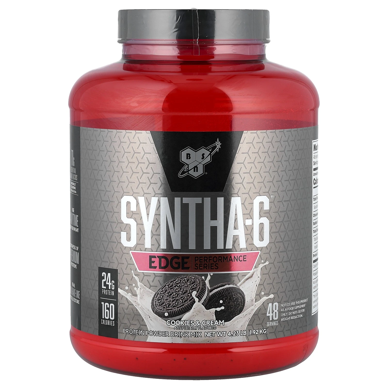 Syntha-6® Edge, Protein Powder Drink Mix, Cookies & Cream, 4.23 lb (1.92 kg)