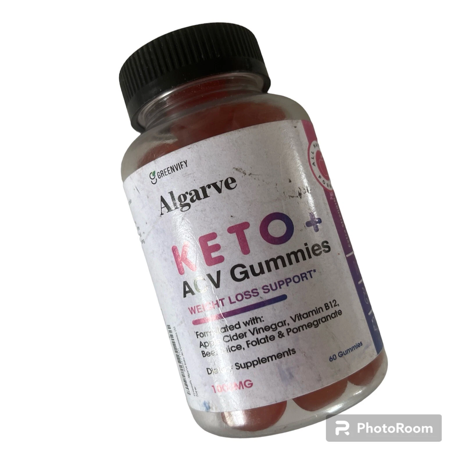 Algarve Keto + ACV Gummies, Apple Cider Vinegar, Weight Loss 60 Gummies 0924