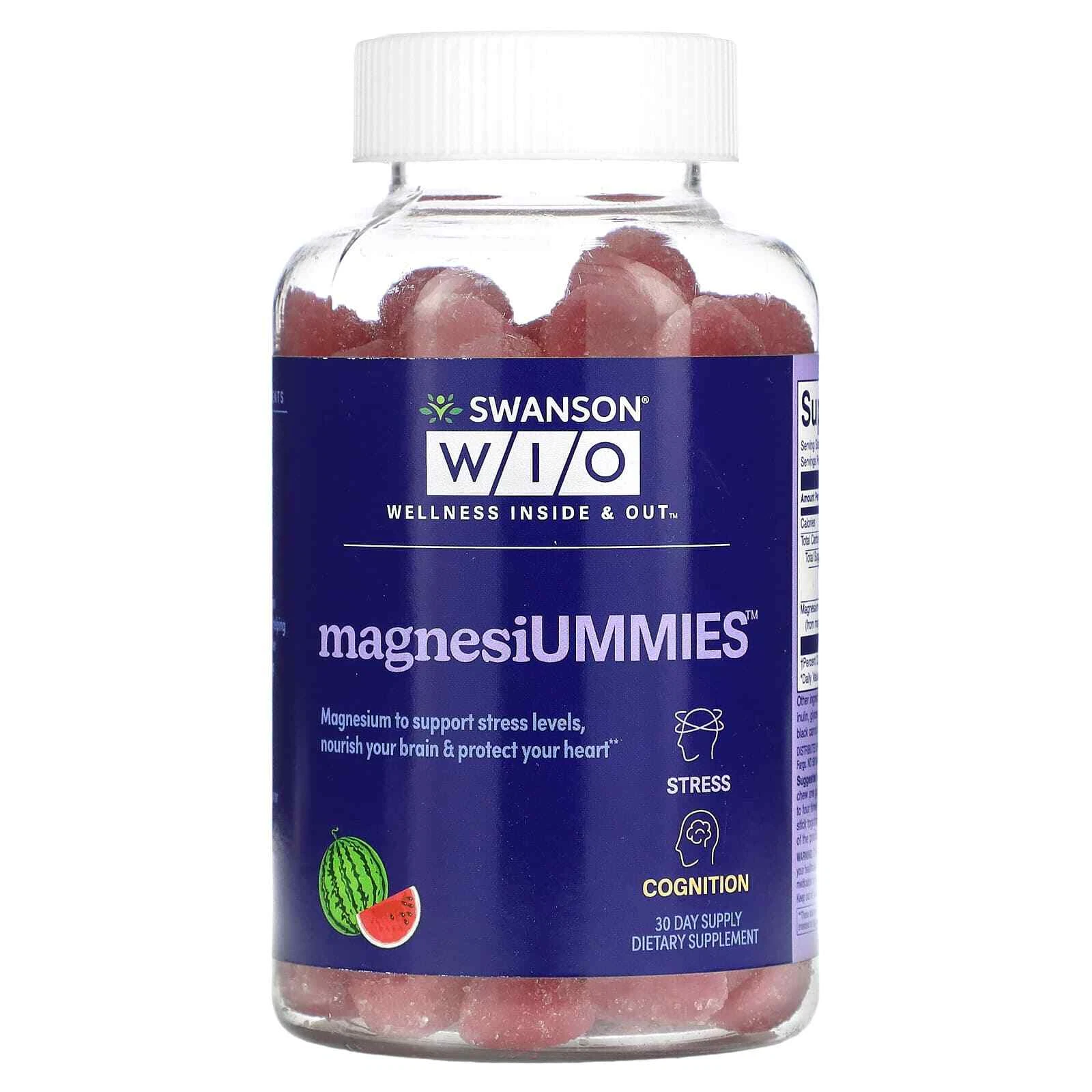 2 X Wellness Inside & Out, MagnesiUMMIES, Watermelon, 120 Gummies