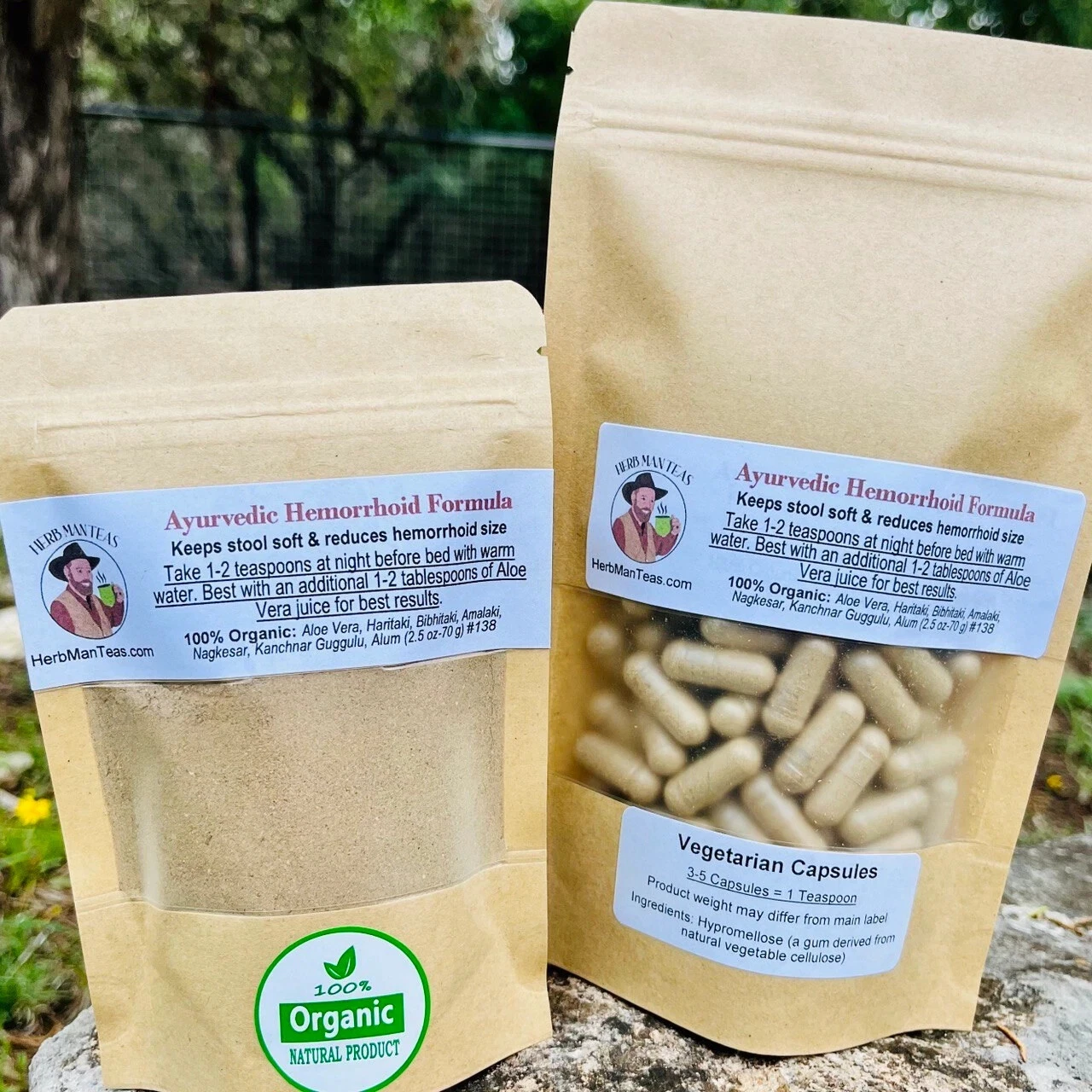 Ayurvedic Hemorrhoid Powder | Softens Stool & Shrinks Swelling | 100% Organic