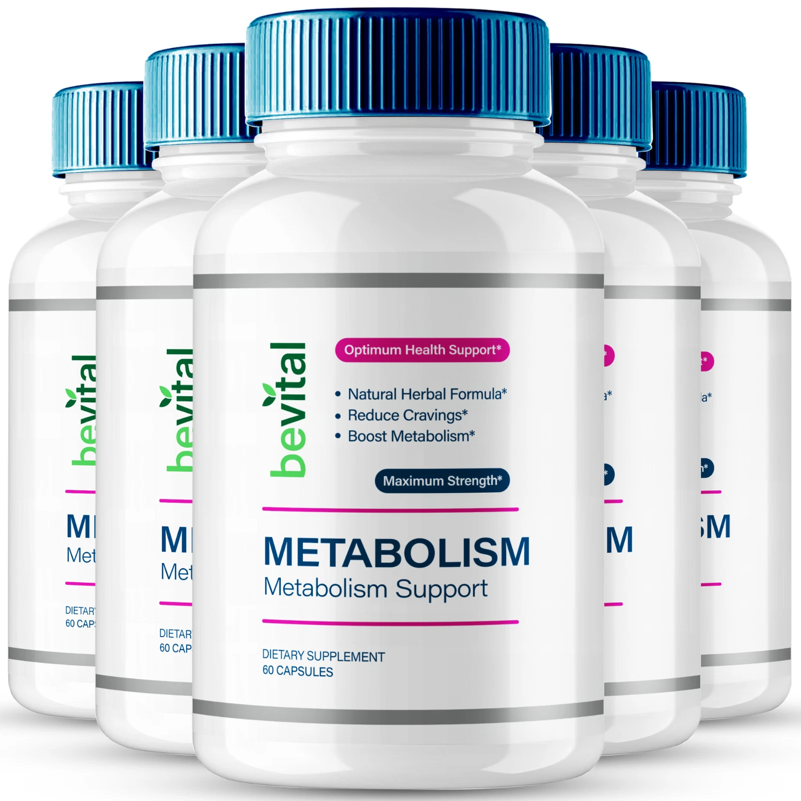 (5 Pack) Be Vital Metabolism Keto Capsules, BeVital Metabolism Weight Loss Pills
