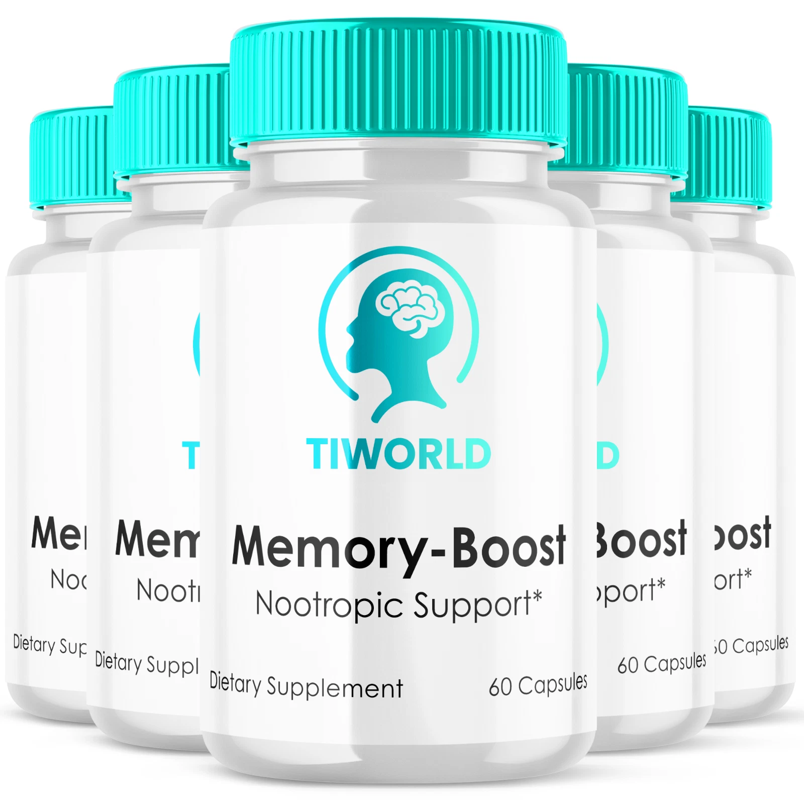 Tiworld Advanced Memory Boost Nootropic Formula Brain Health Support 300 Capsule