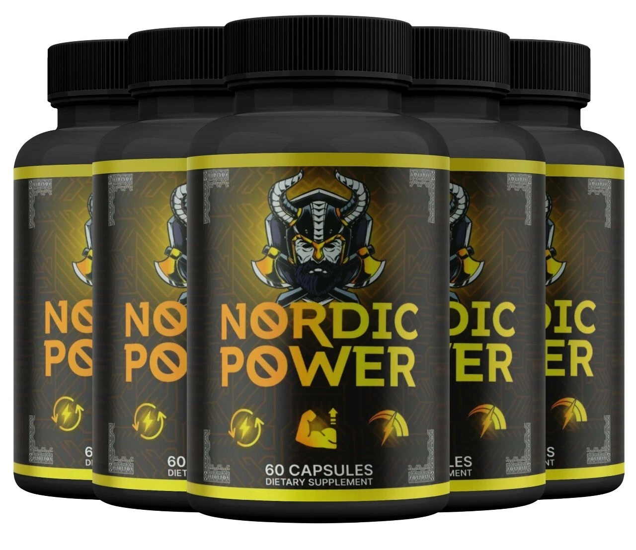 (5 Pack) Nordic Power ed Pills, NordicPower for Men, Energy & Vitality Capsules