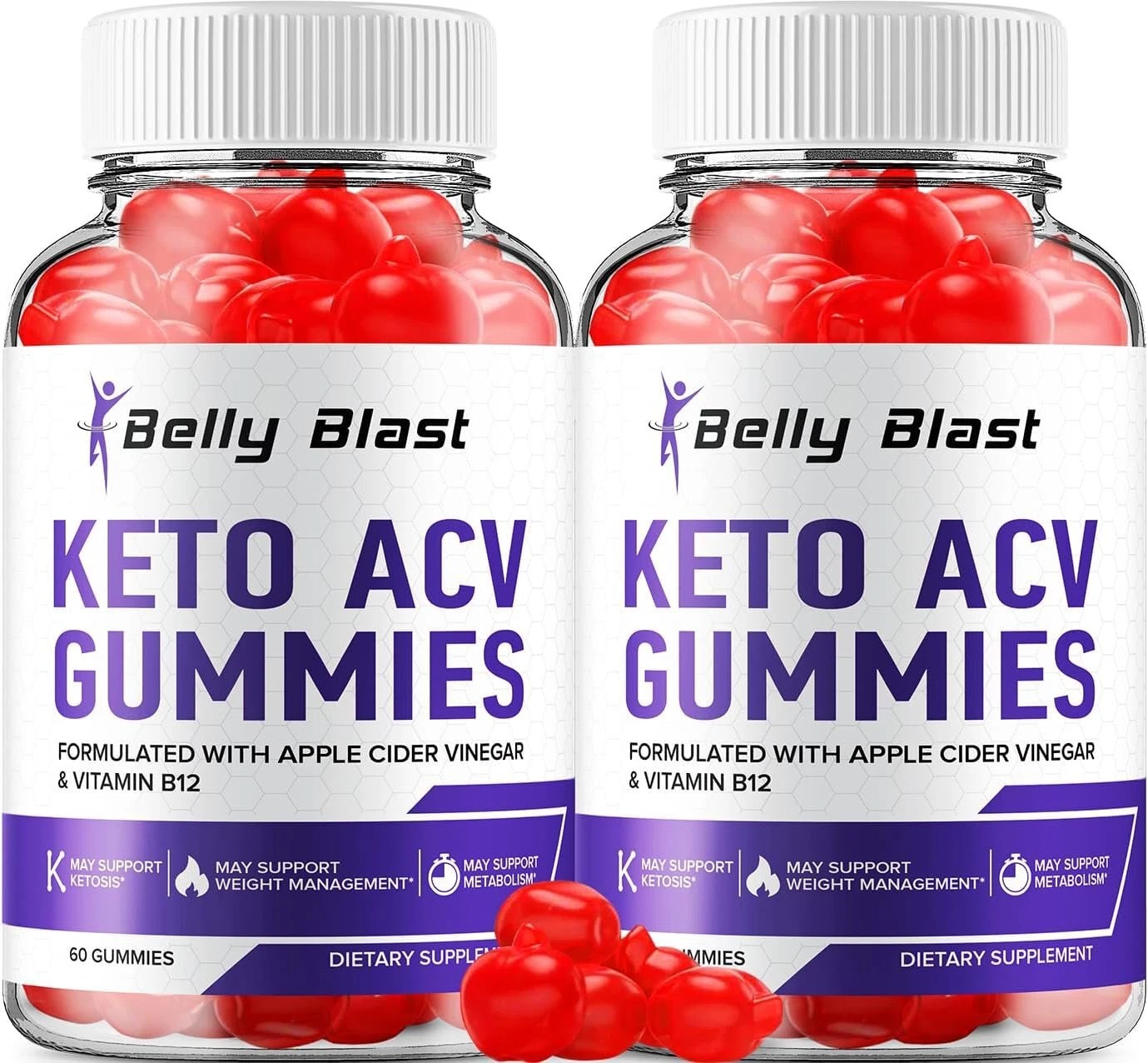 (2 Pack) Belly Blast Keto ACV Gummies - Official - Keto Belly Blast ACV...