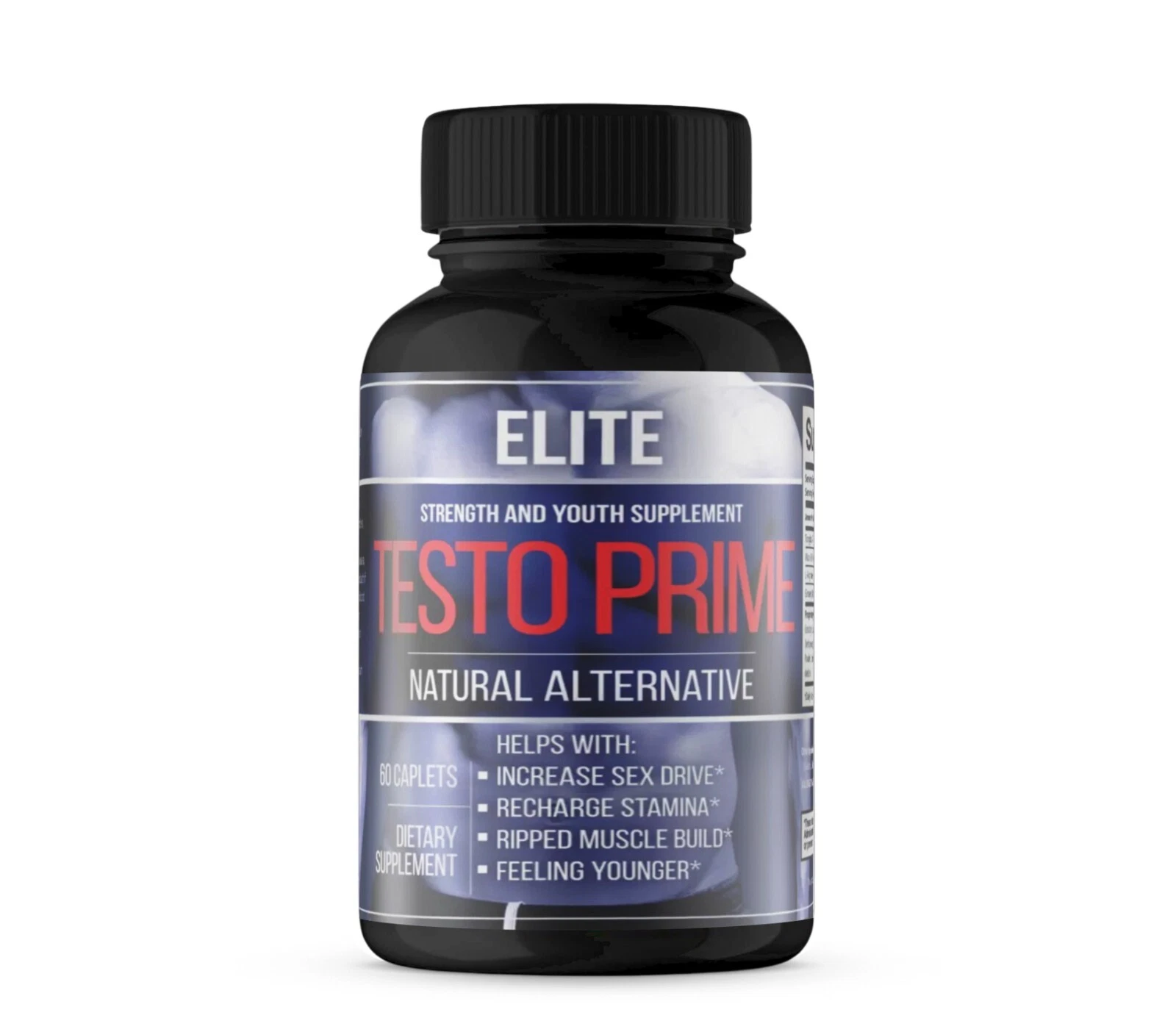 Elite Testo Prime Ripped Muscle Builder Men Support Supplements - (60 Capsules)