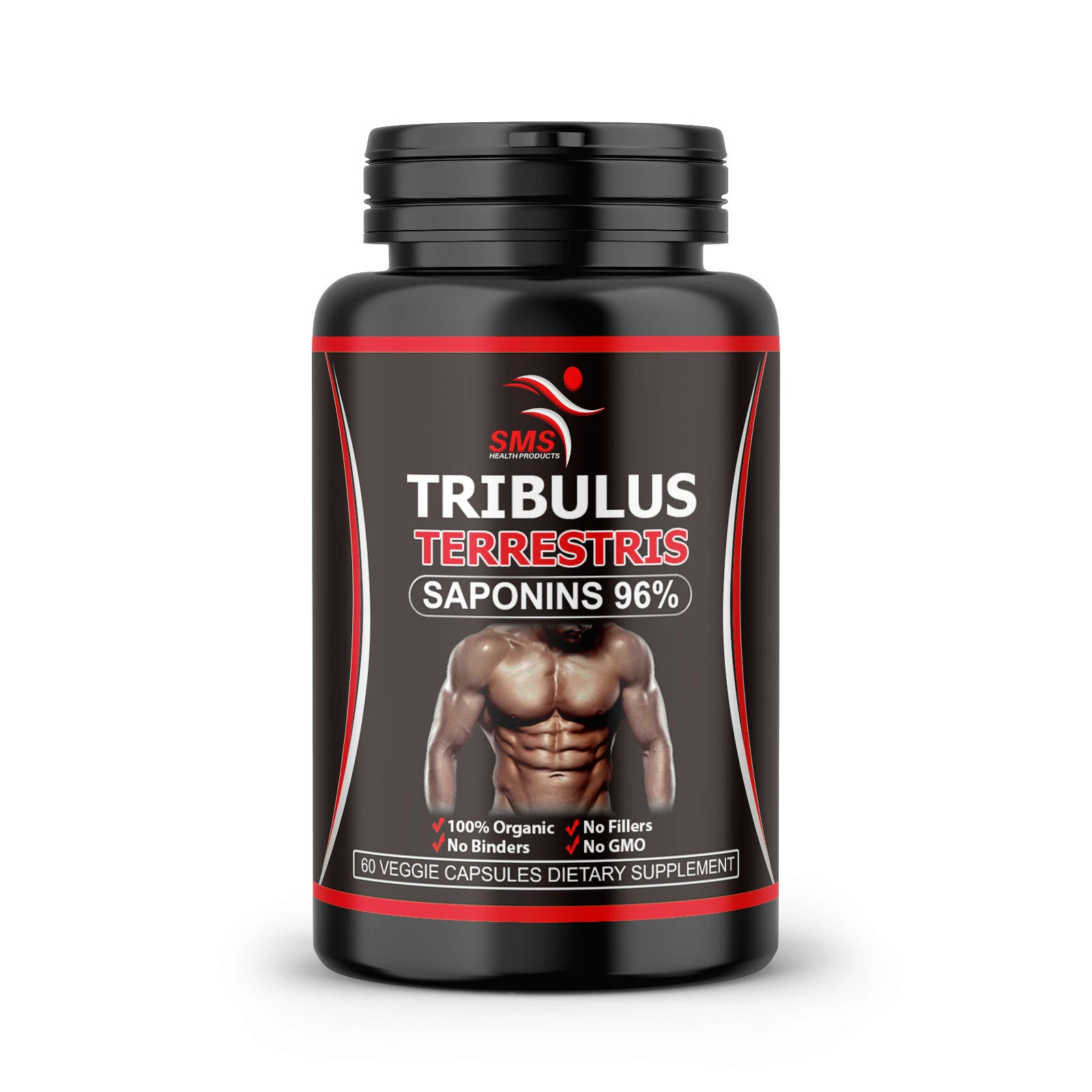 TRIBULUS TERRESTRIS 1000mg EXTRACT 96% SAPONINS BODY BUILD 60 CAPSULES
