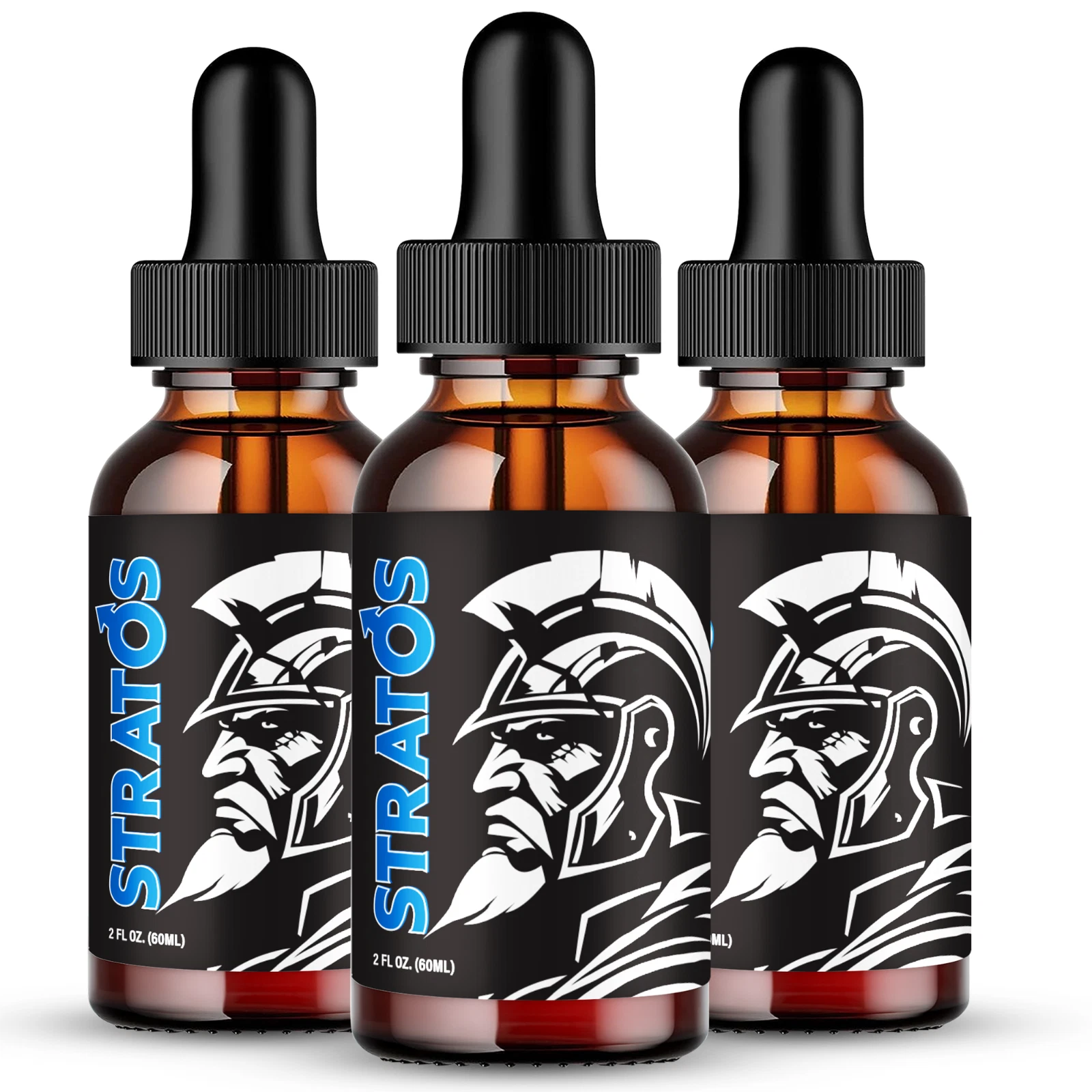 (3 Pack) Stratos Drops, Stratos Liquid Drops Male Enhancement Supplement