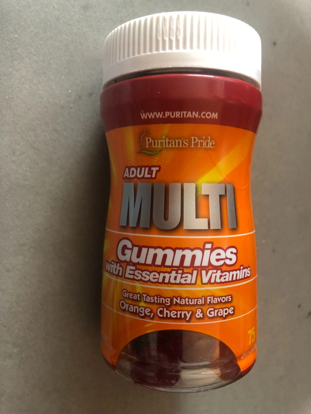 New Puritans Pride Chewable Adult Multi 75 Gummies Essential Vitamins