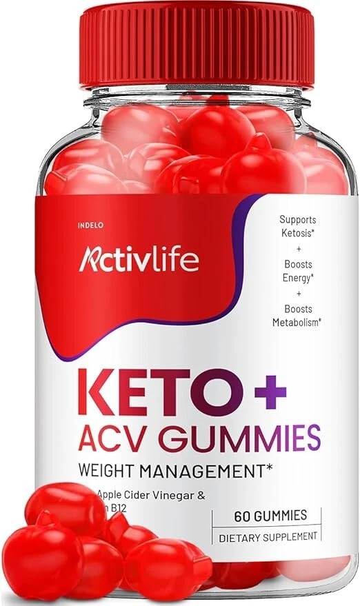 ActivLife Keto ACV gummies, Active Life Gummies Weight Loss - 60 Gummies EXP4/26