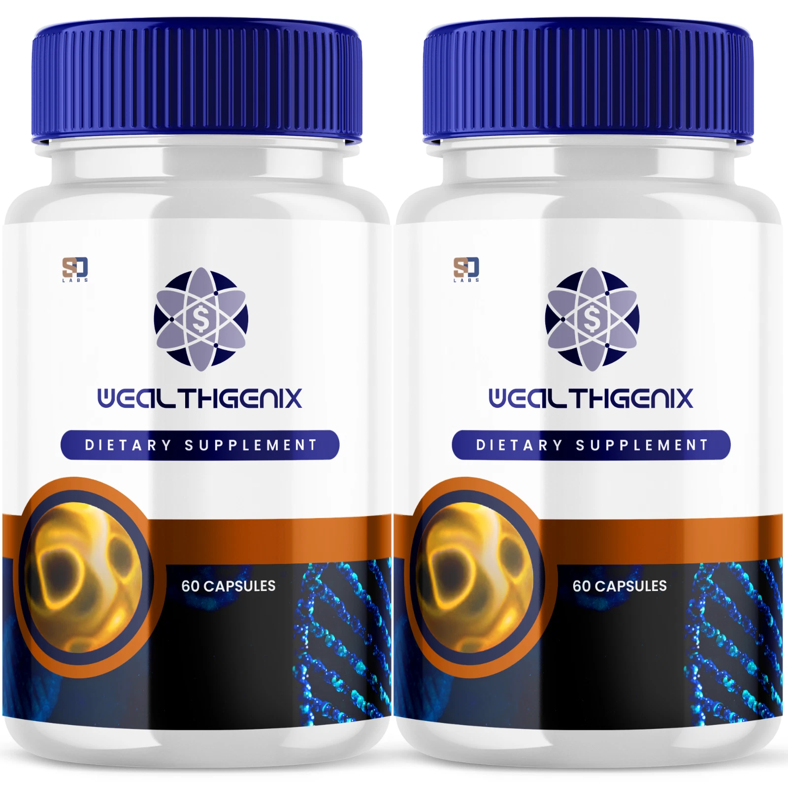 Wealthgenix Supports Cognitive Health, Wellness and Enhances Memory (2 Pack)