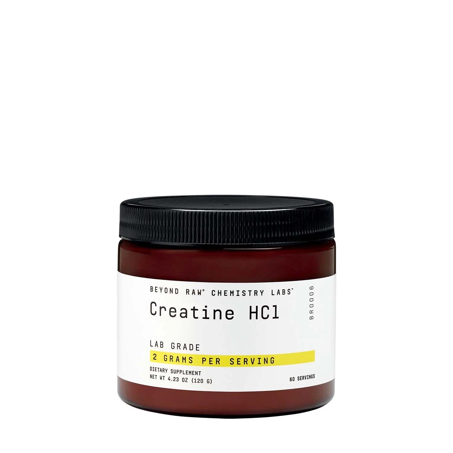 Beyond Raw Chemistry Labs Creatine HCl, 60 Servings, Improves Muscle Performance
