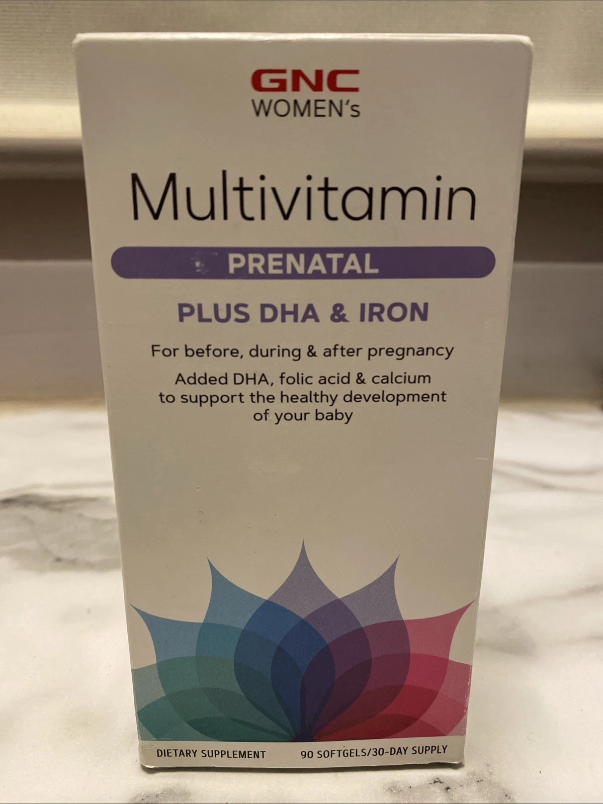 GNC Women's Multivitamin Prenatal Formula With DHA & Iron 90 Softgels 30 Day