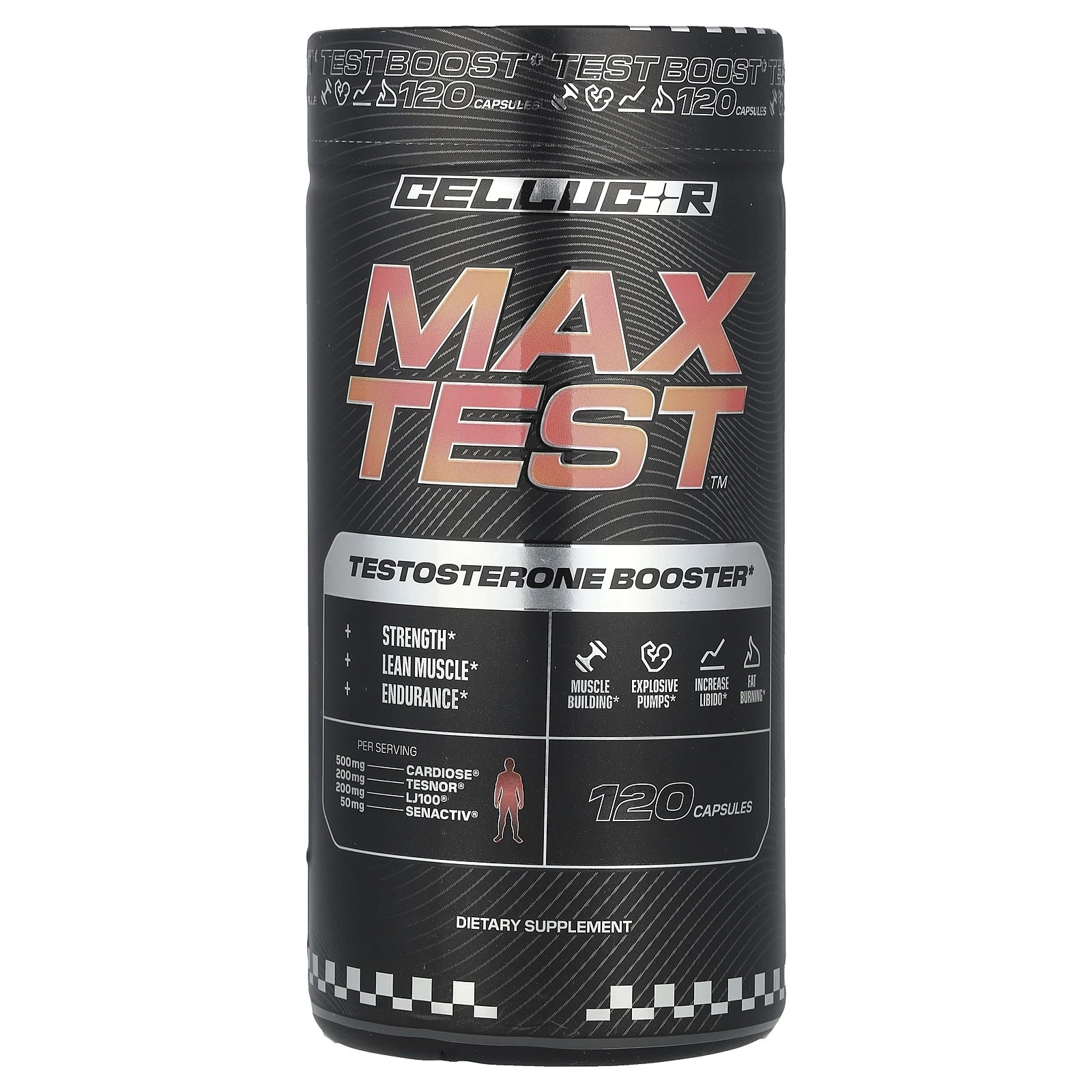 Max Test™, Testosterone Booster, 120 Capsules
