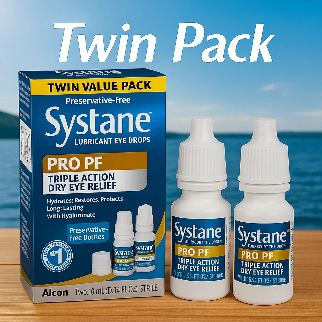 Systane PRO PF Multi-dose Preservative- Lubricant Eye Drops 2 Count
