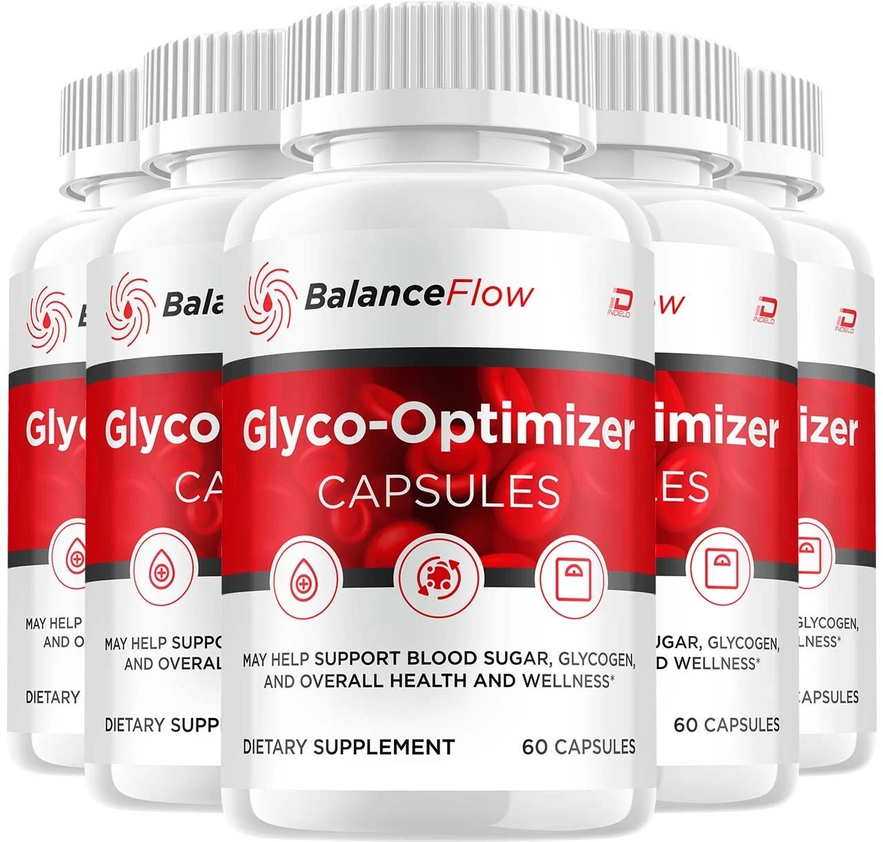 (5 Pack) Balance Flow Capsules - BalanceFlow All Natural, Glyco Optimizer