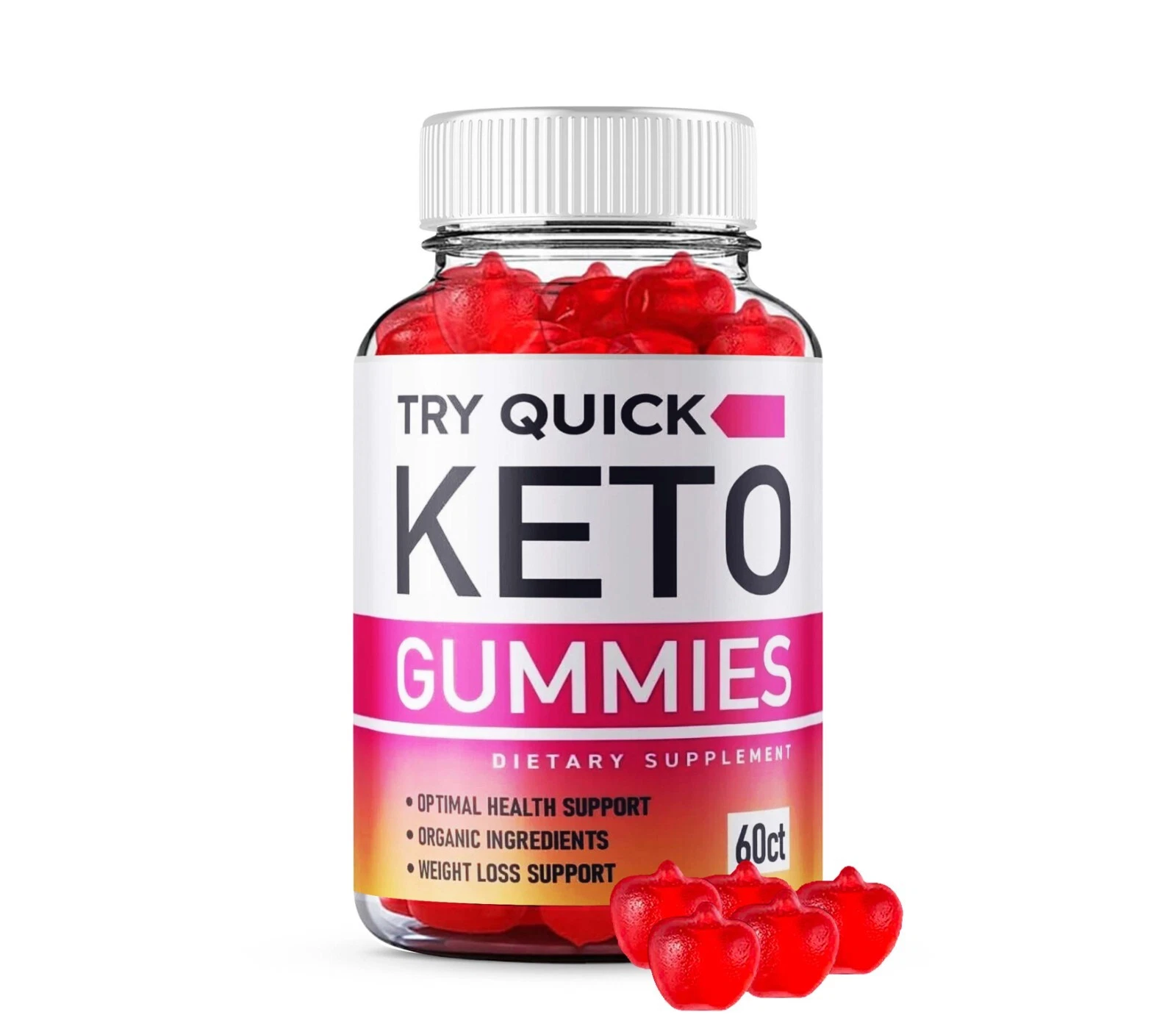 Try Quick Keto ACV Chew Gummies Health Support Dietary Supplement - (60 Gummies)